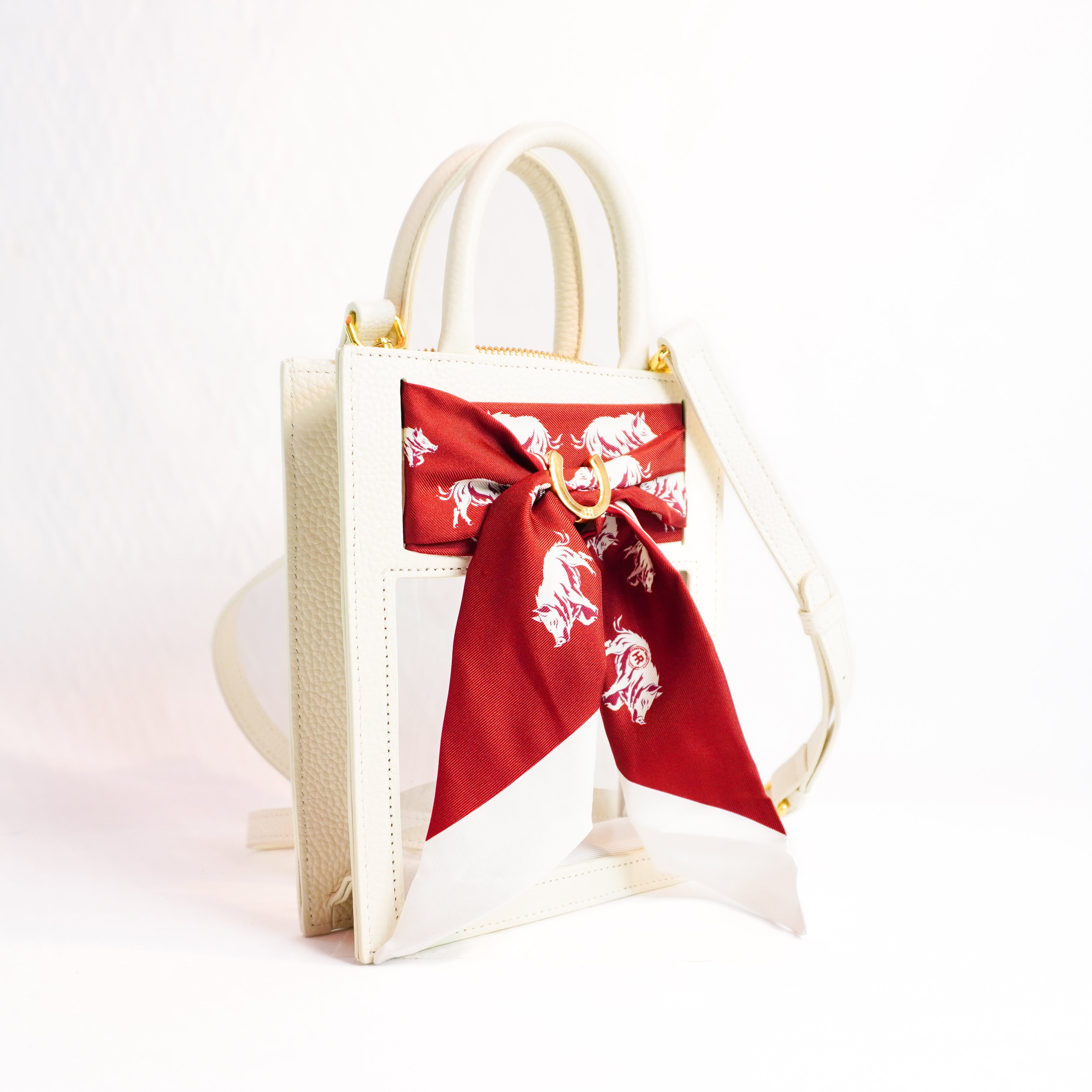 Mini Calista Clear + Running Razorbacks Twillionaire Mini Calista Clear Hampton Road Designs