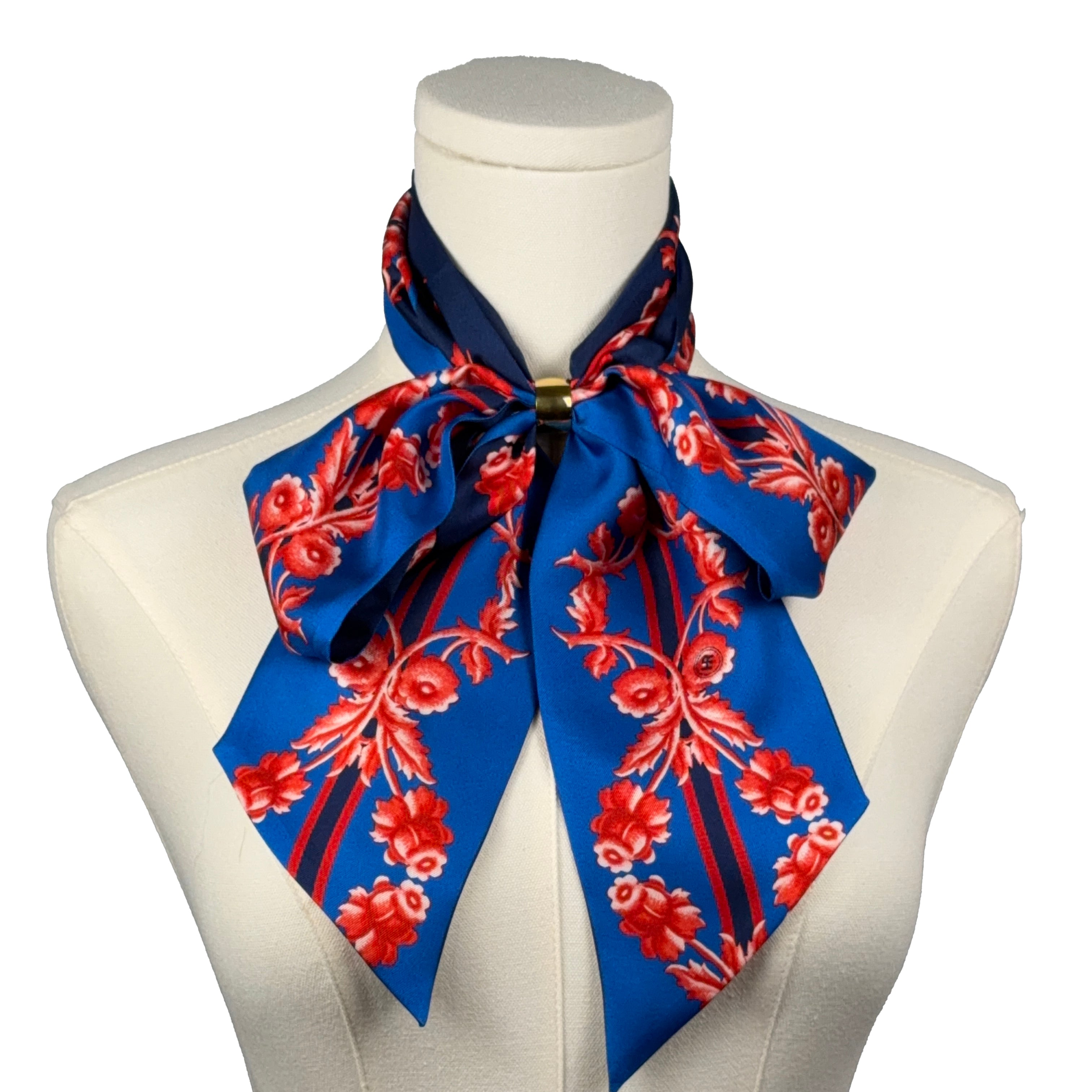 Antoinette (Blue) Maxi Twillionaire & Scarf RIng