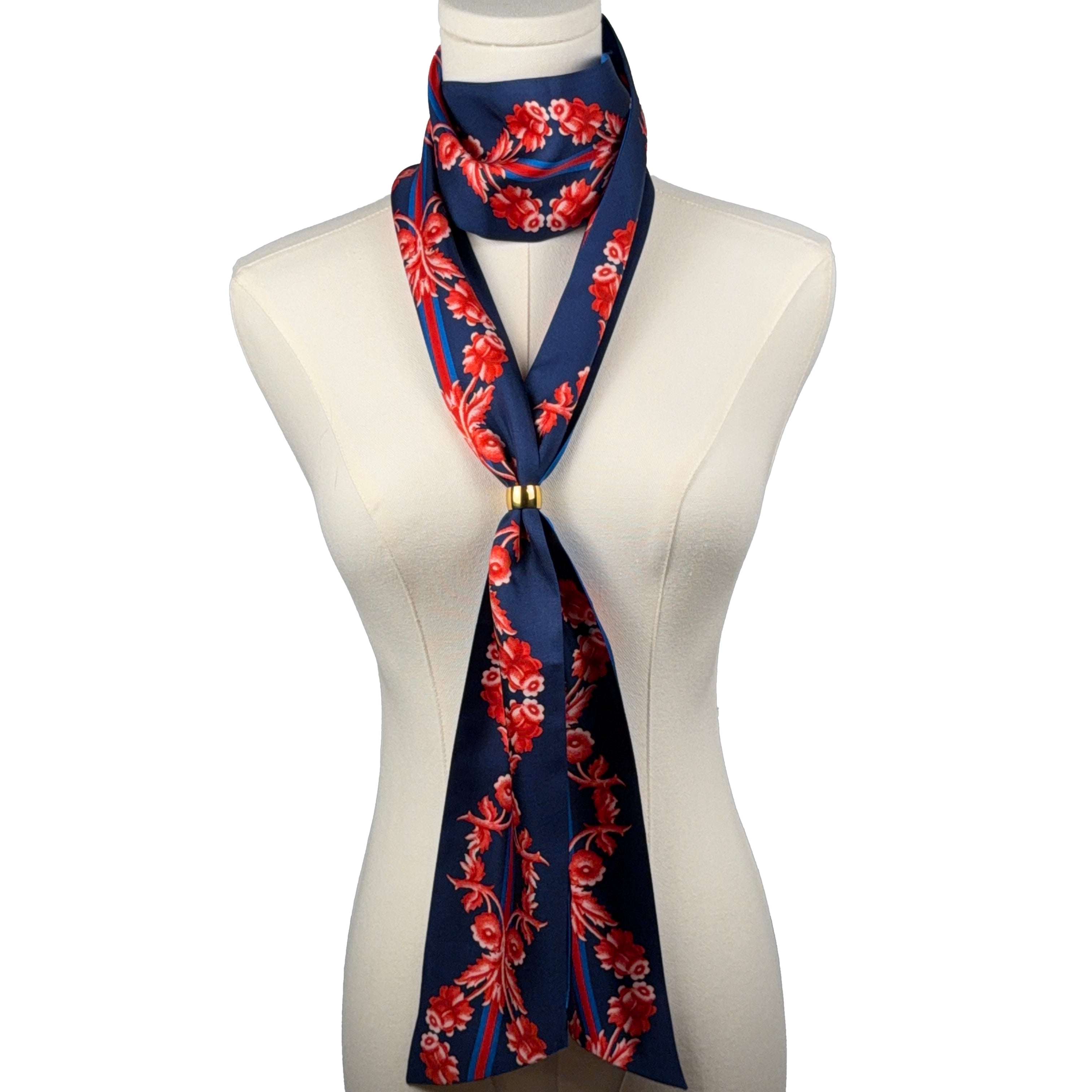 Antoinette (Blue) Maxi Twillionaire & Scarf RIng