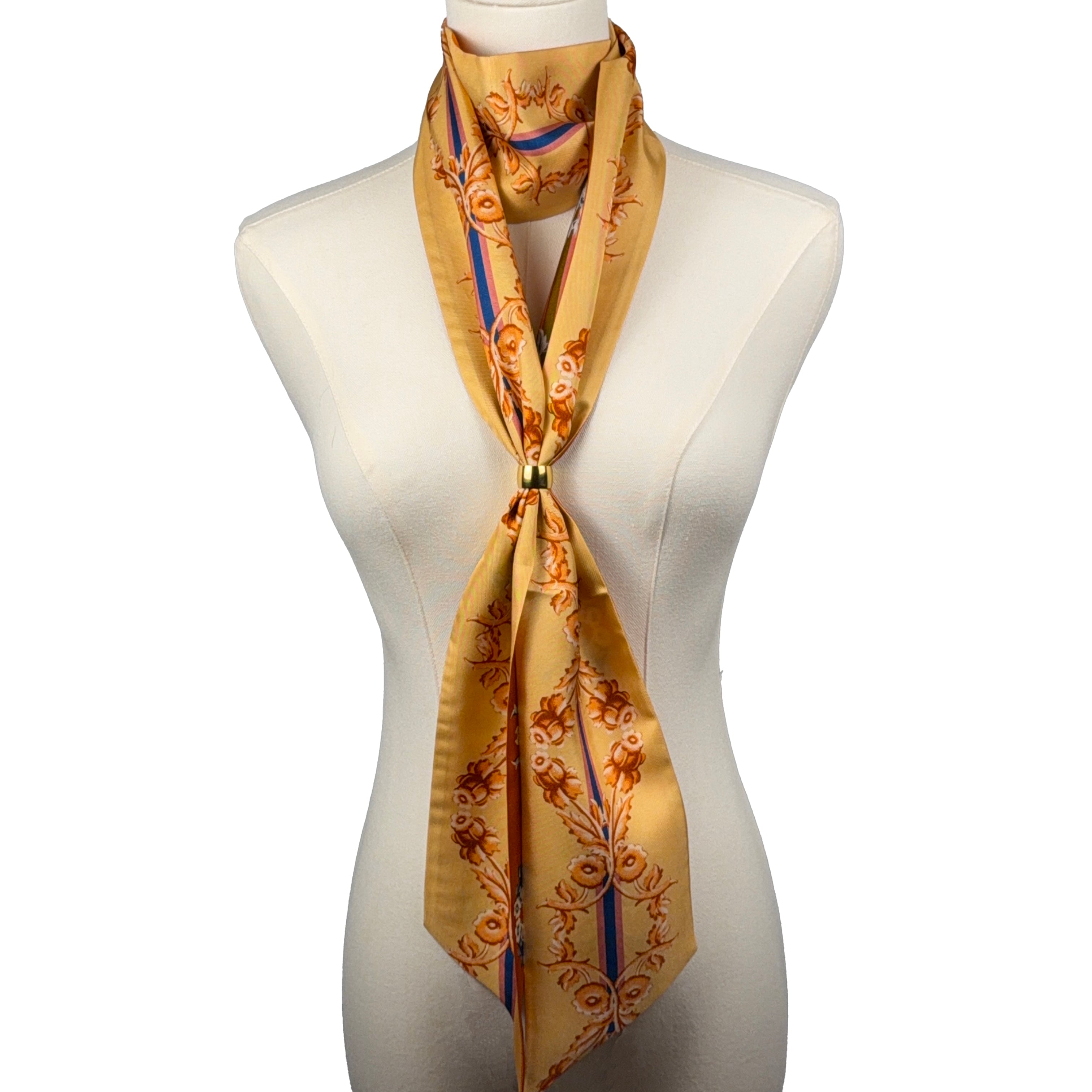 Antoinette (Orange) Maxi Twillionaire & Scarf RIng