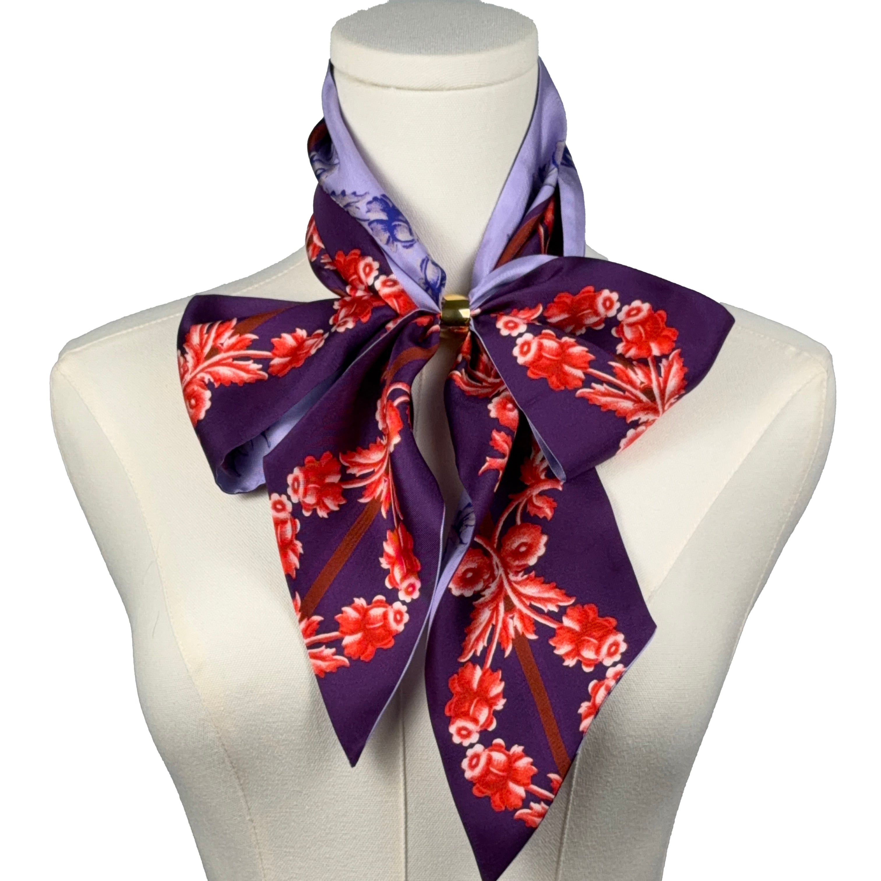 Antoinette (Purple) Maxi Twillionaire & Scarf RIng