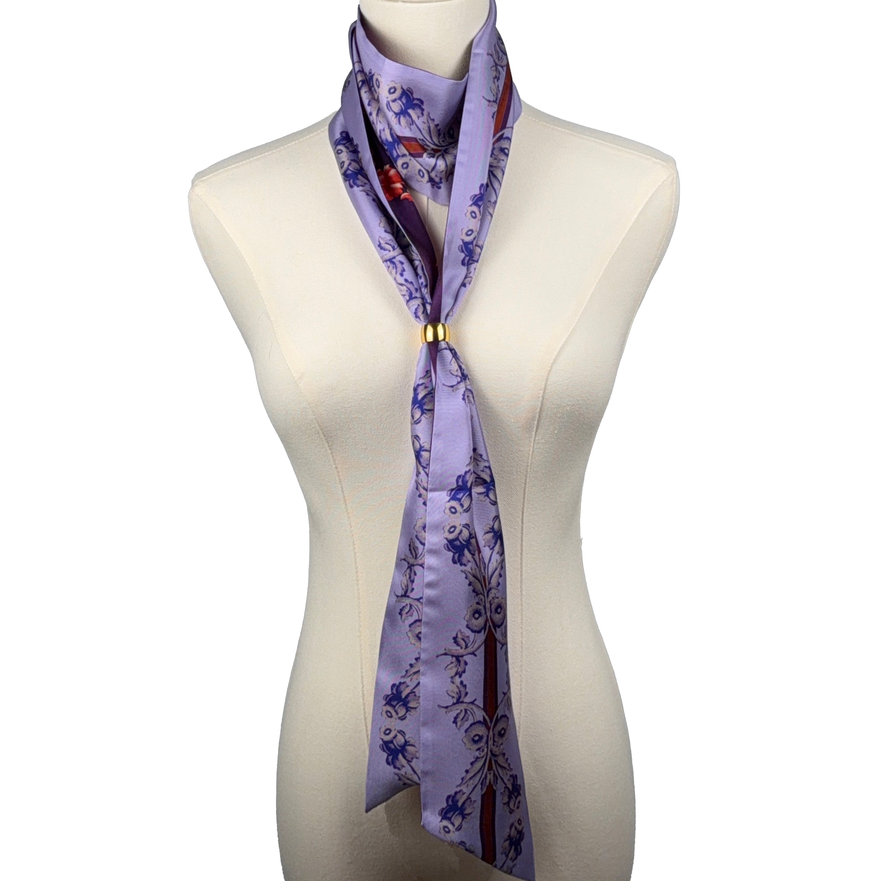 Antoinette (Purple) Maxi Twillionaire & Scarf RIng