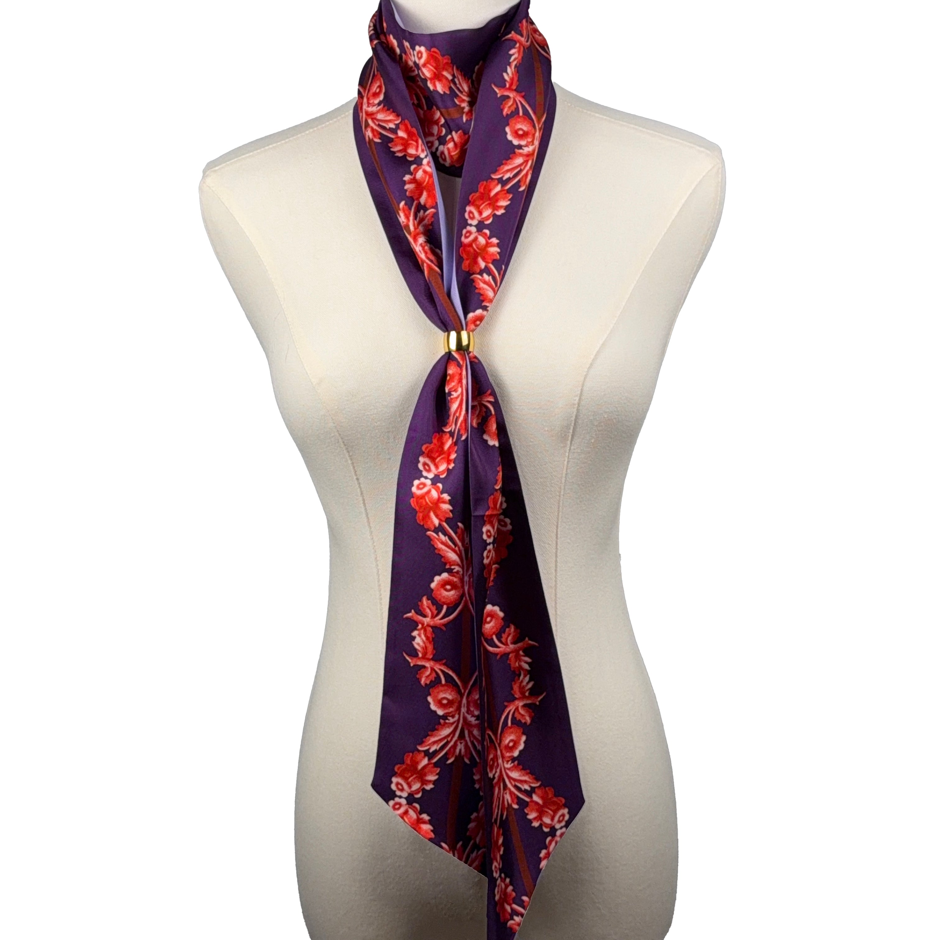 Antoinette (Purple) Maxi Twillionaire & Scarf RIng