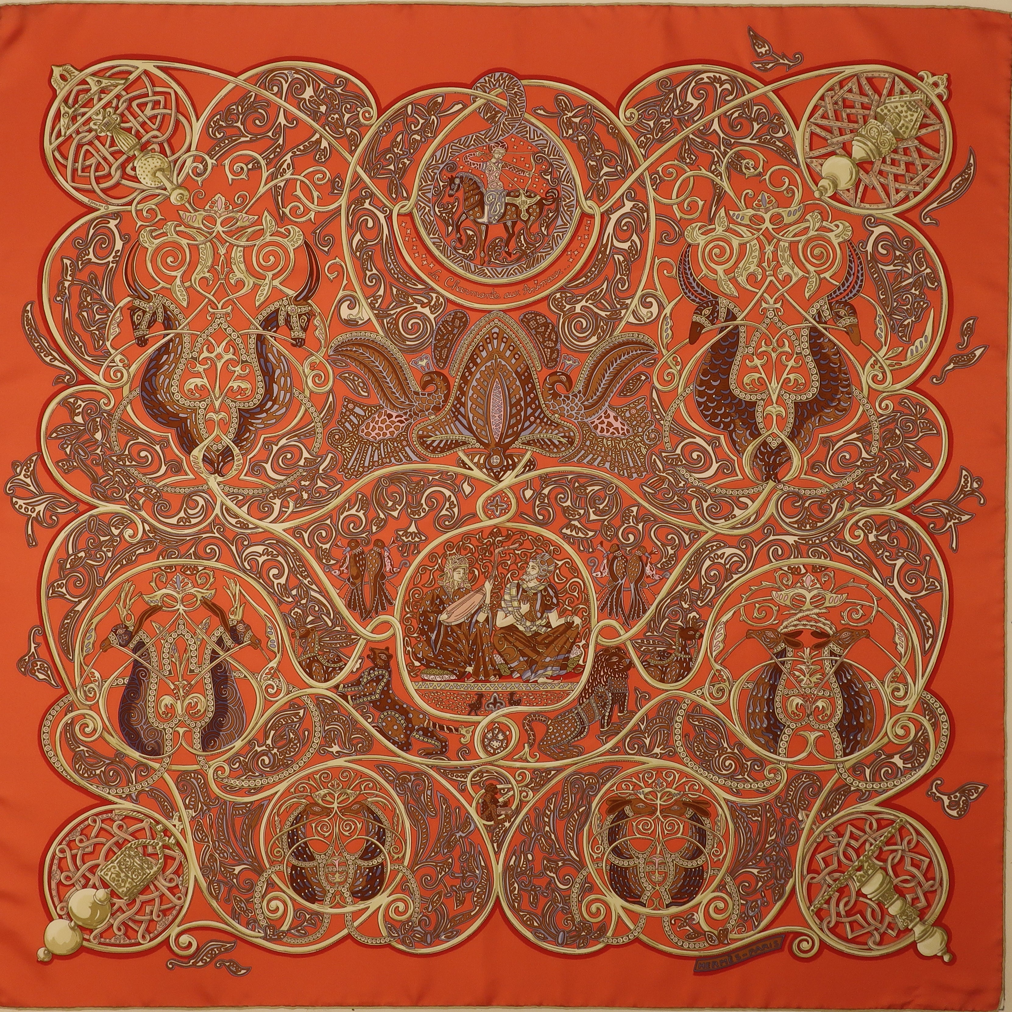 Mission Belle Bag - Art des Steppes (upcycled from Hermes Scarf) Mission Belle Heirloom Hampton Road Designs