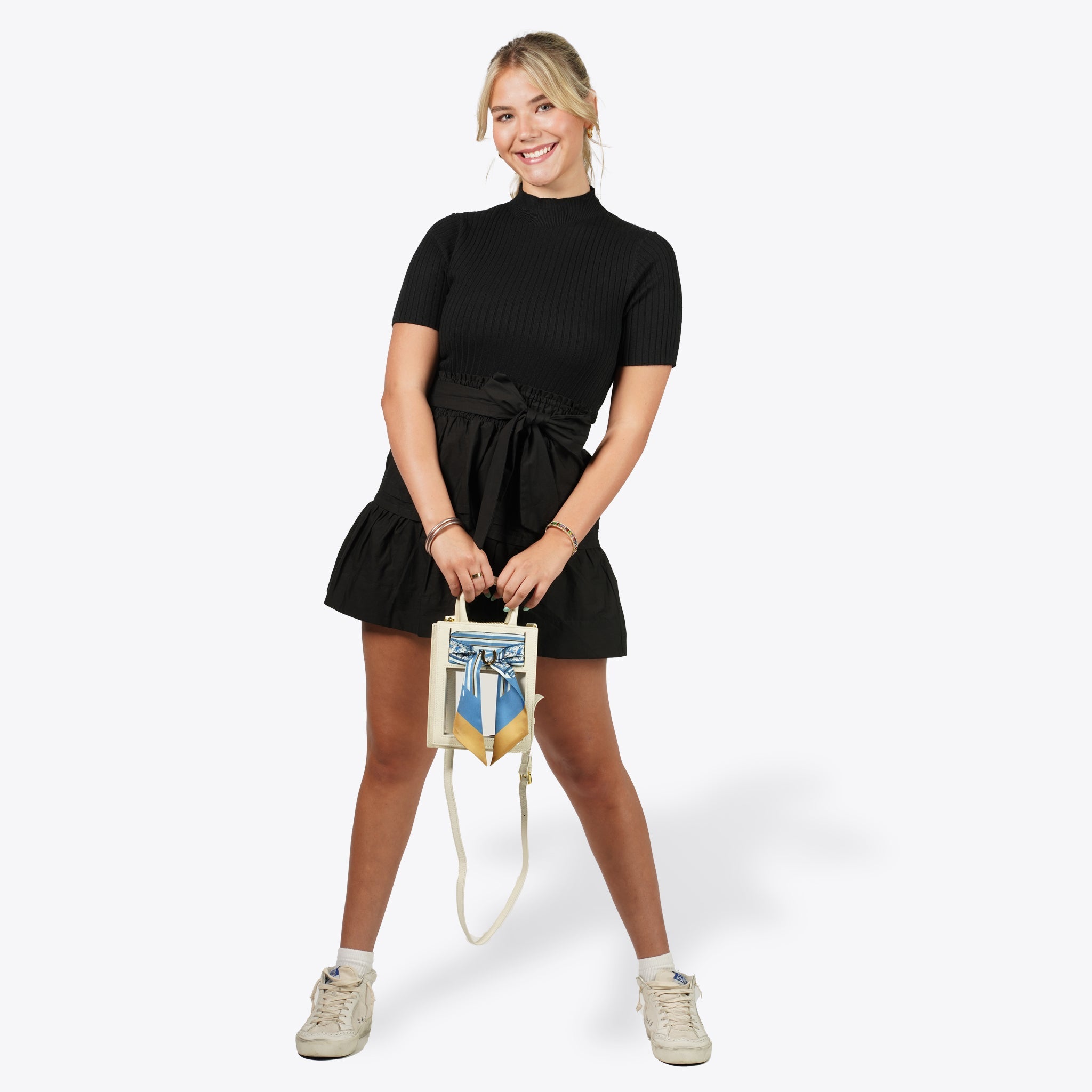 Mini Calista Clear + Blue Chinoiserie Monkeys Twillionaire Mini Calista Clear Hampton Road Designs