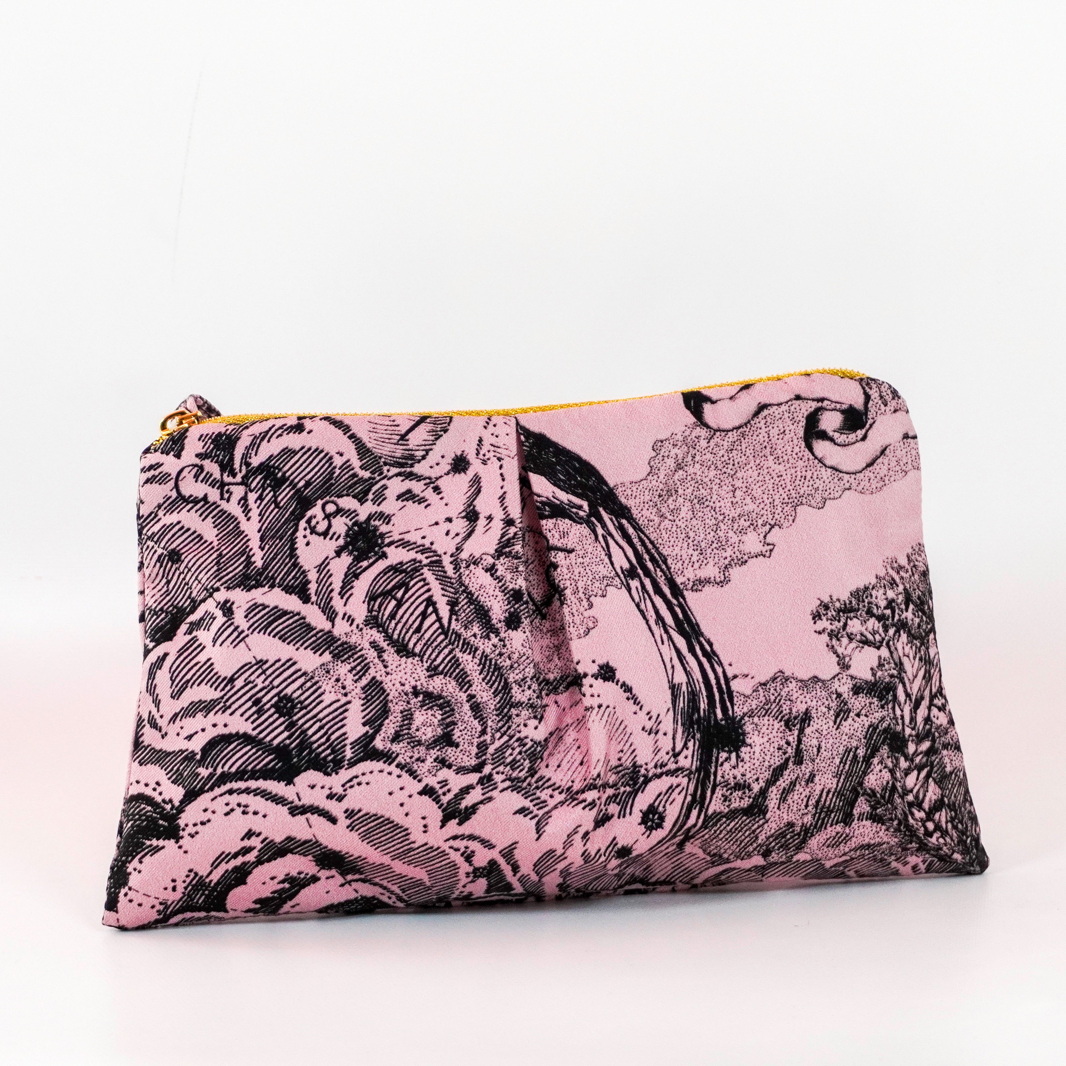 "Astrology" Scarf Bag (Upcycled from Christian Dior Scarf) Party Clutch Hampton Road Designs