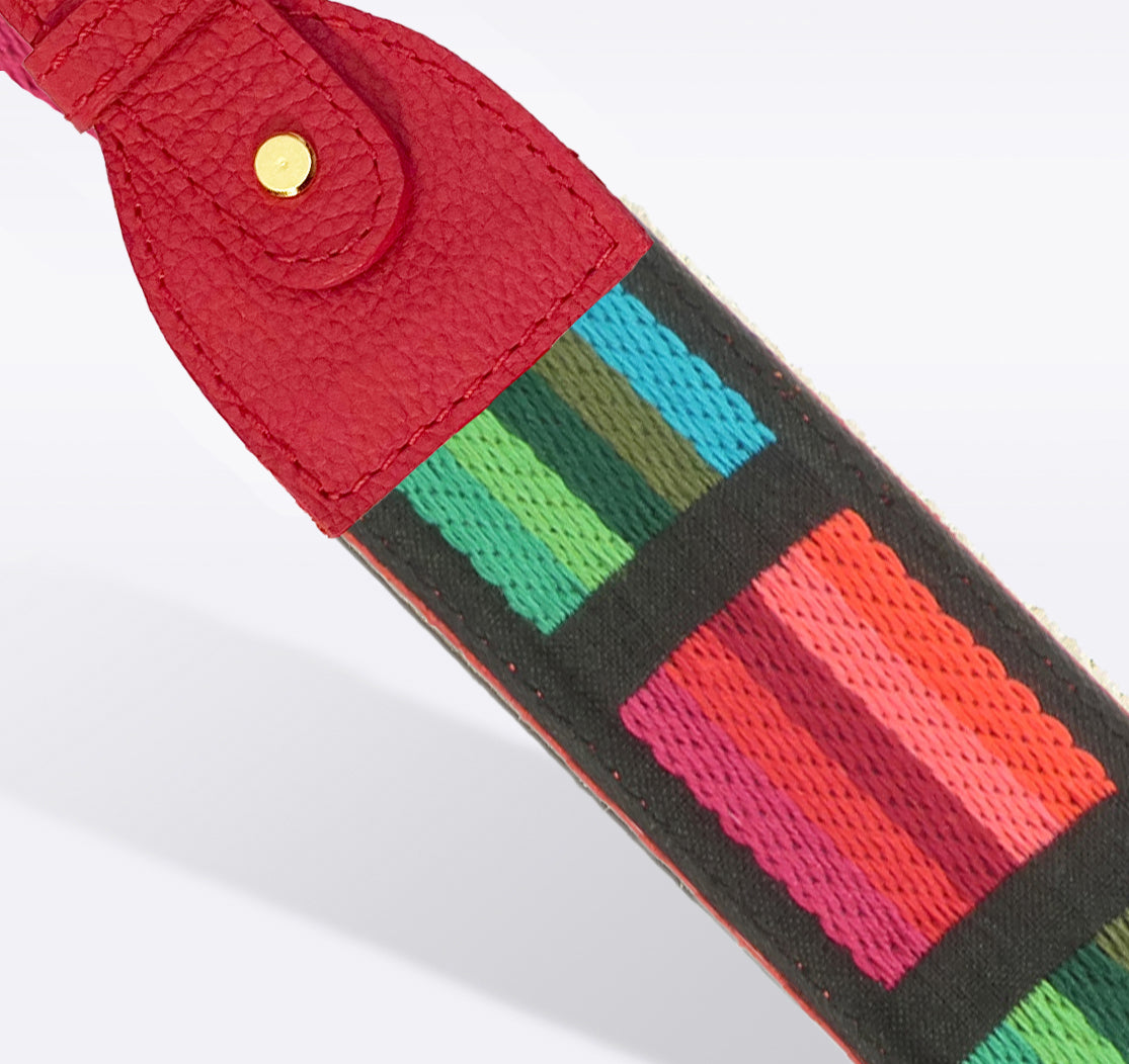 Color Block Bag Strap Closeout Hampton Road Designs Vermillion