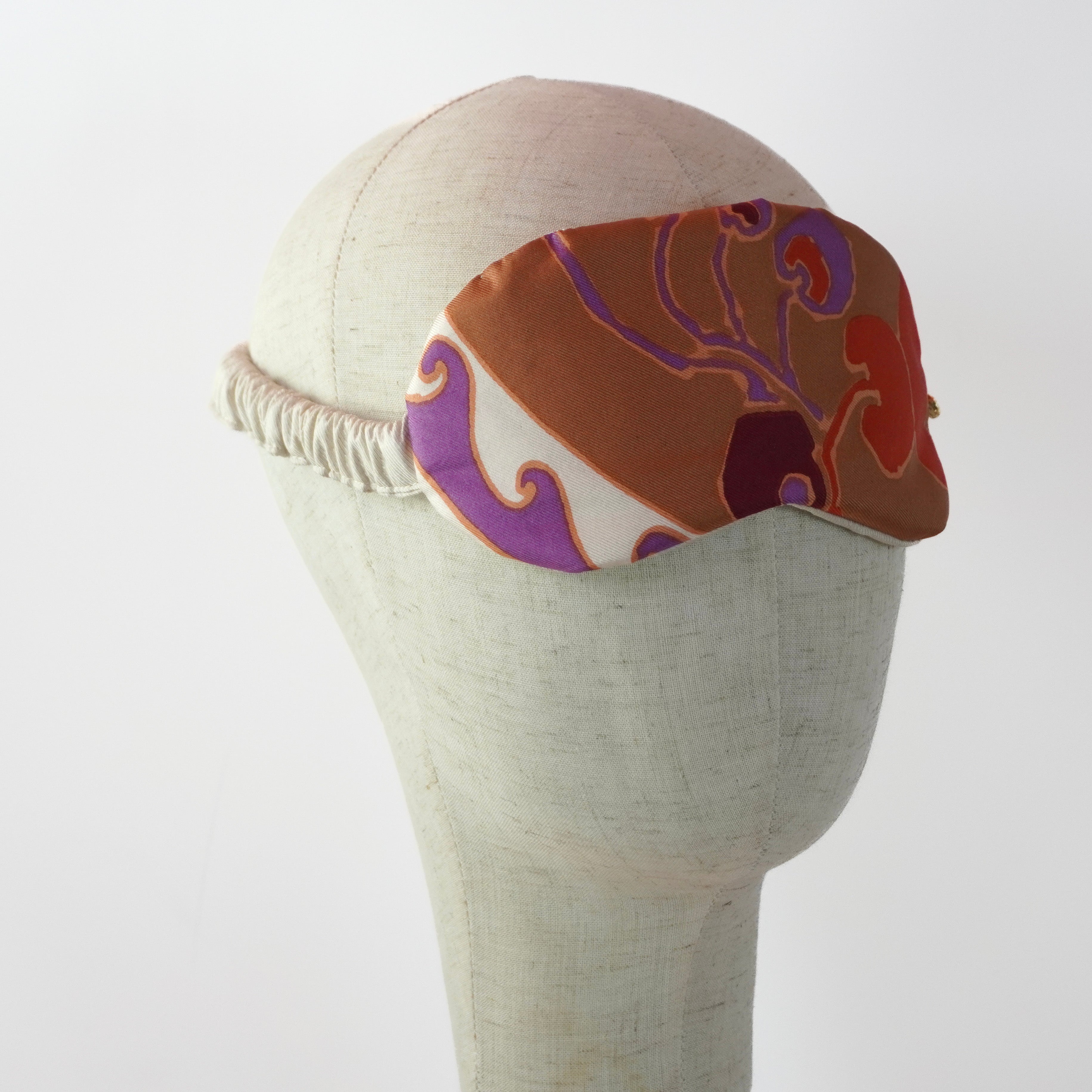 "Ombre Garden" Sleep Mask (Upcycled from Christian Dior Scarf) Hampton Road Designs