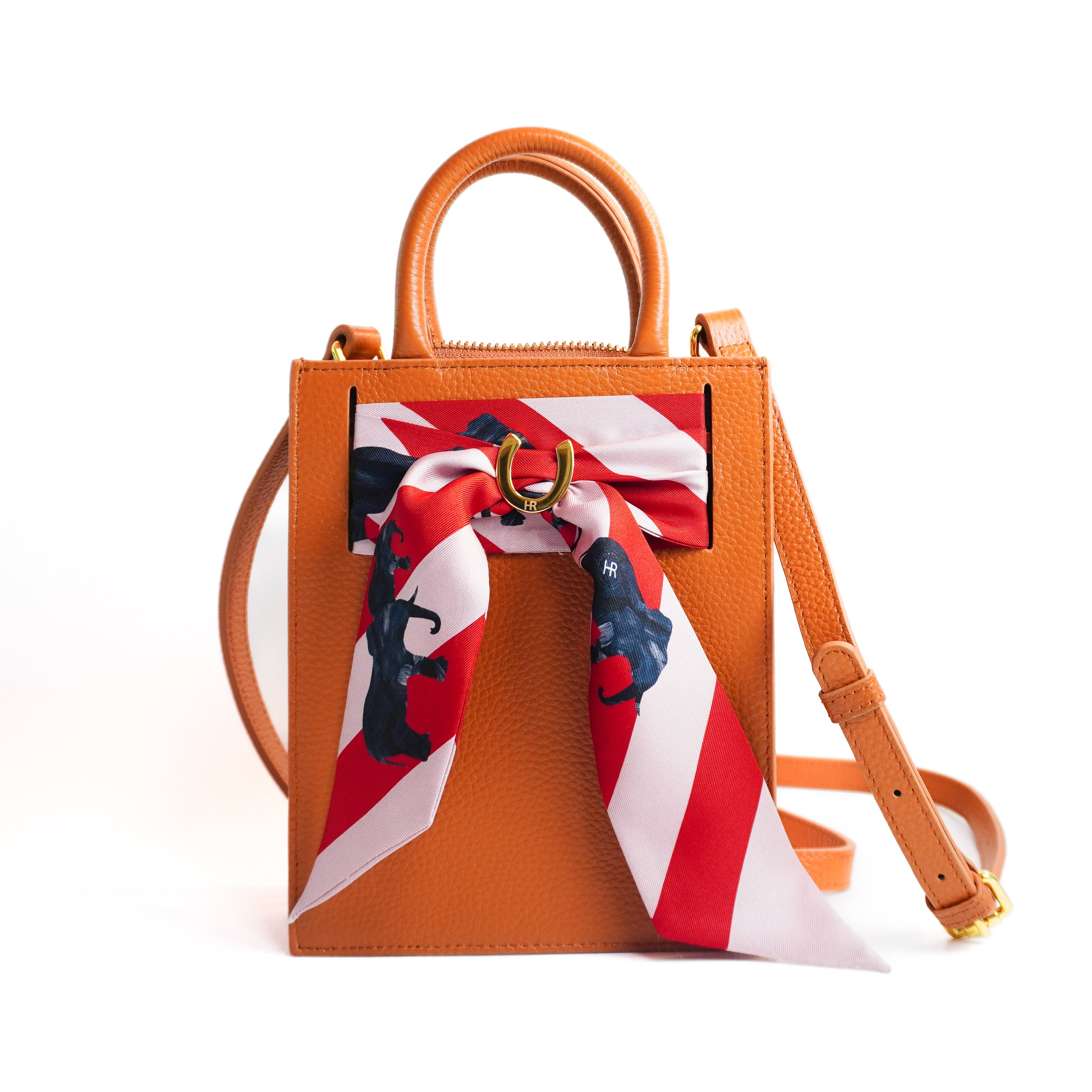 Leather Mini Calista + Elephants Twillionaire (WS) (WS) Leather Mini Calista WS Hampton Road Designs Camel