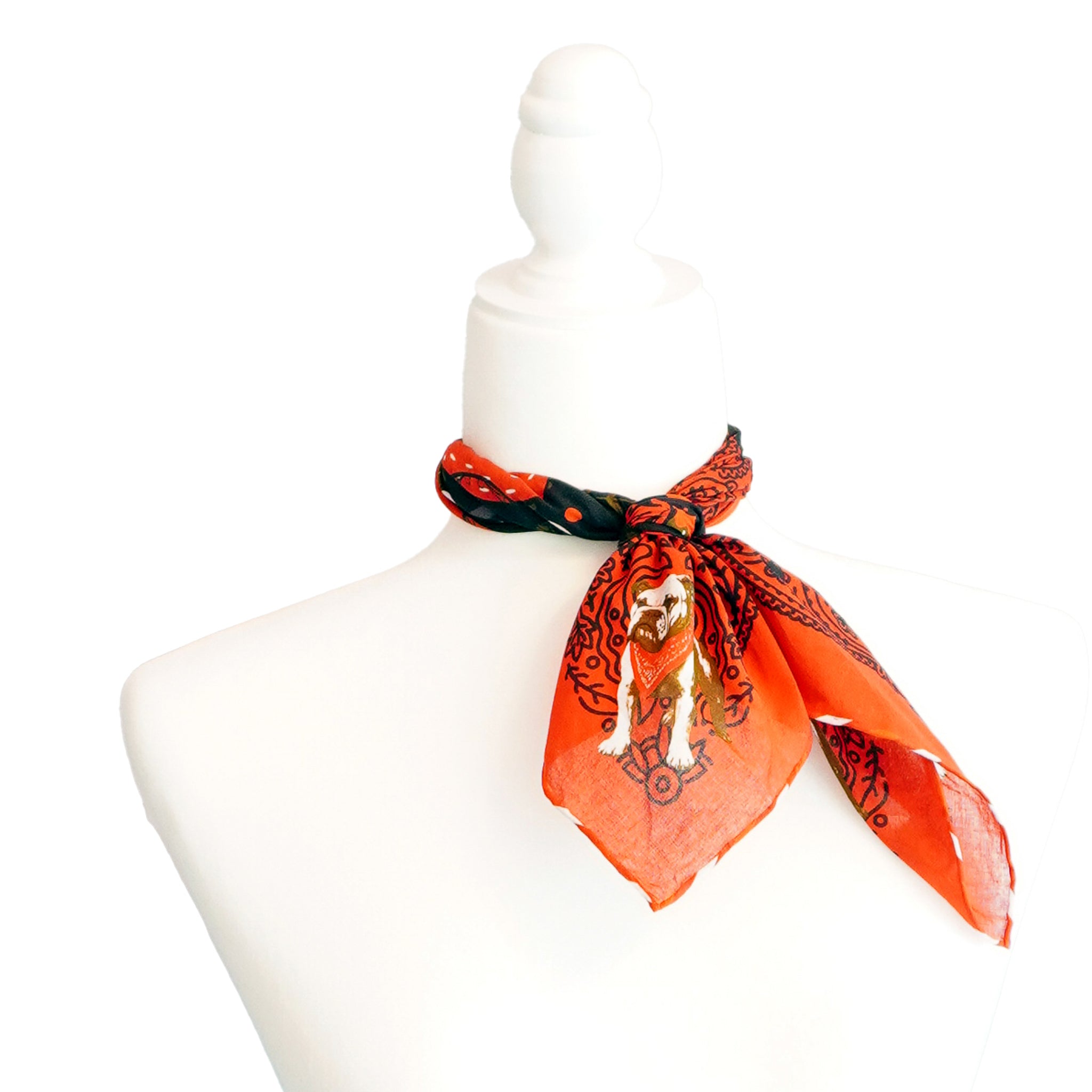 Bulldog in a Bandana Bandana Hampton Road Designs
