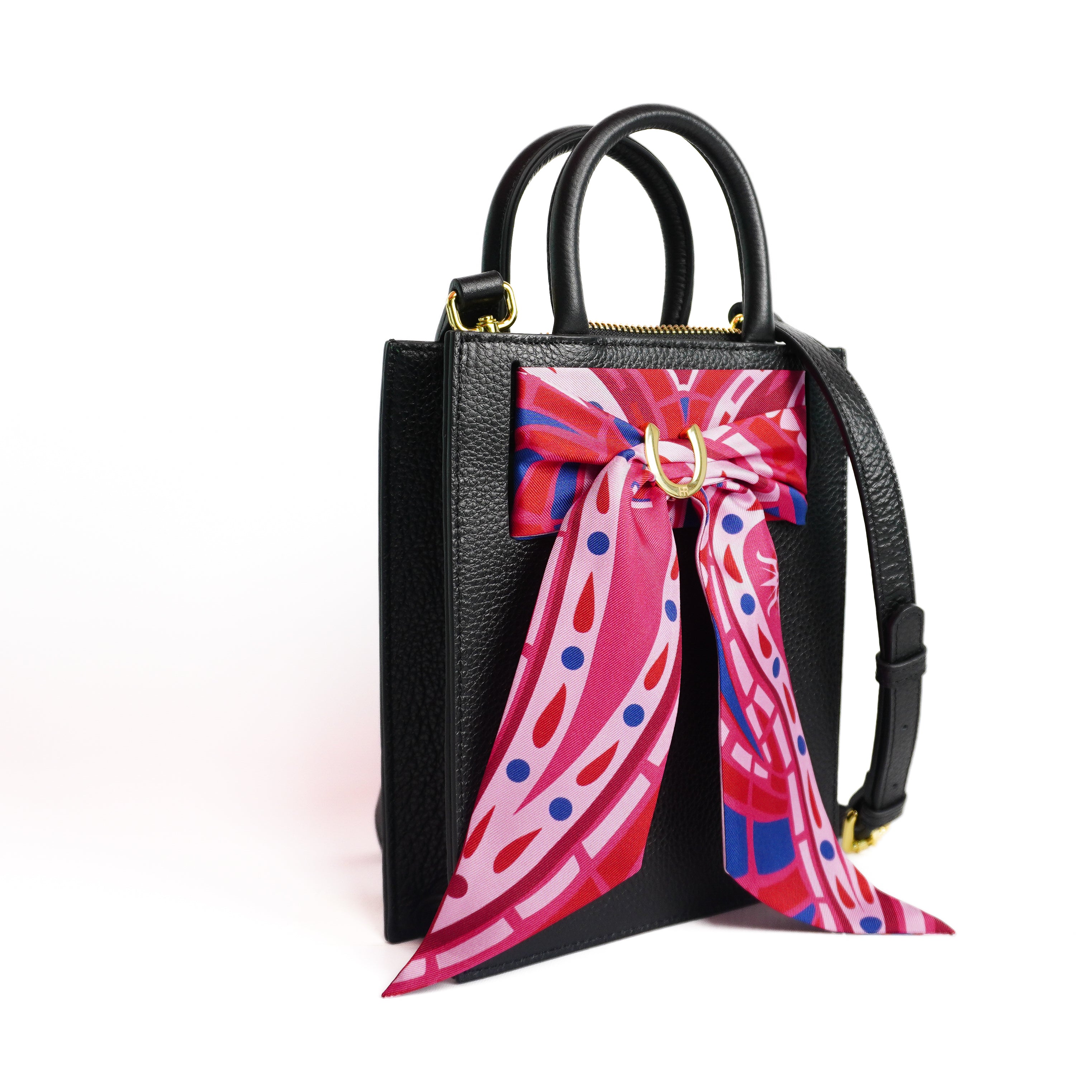 Leather Mini Calista + Paisley (Fuscia) Twillionaire Leather Mini Calista Hampton Road Designs