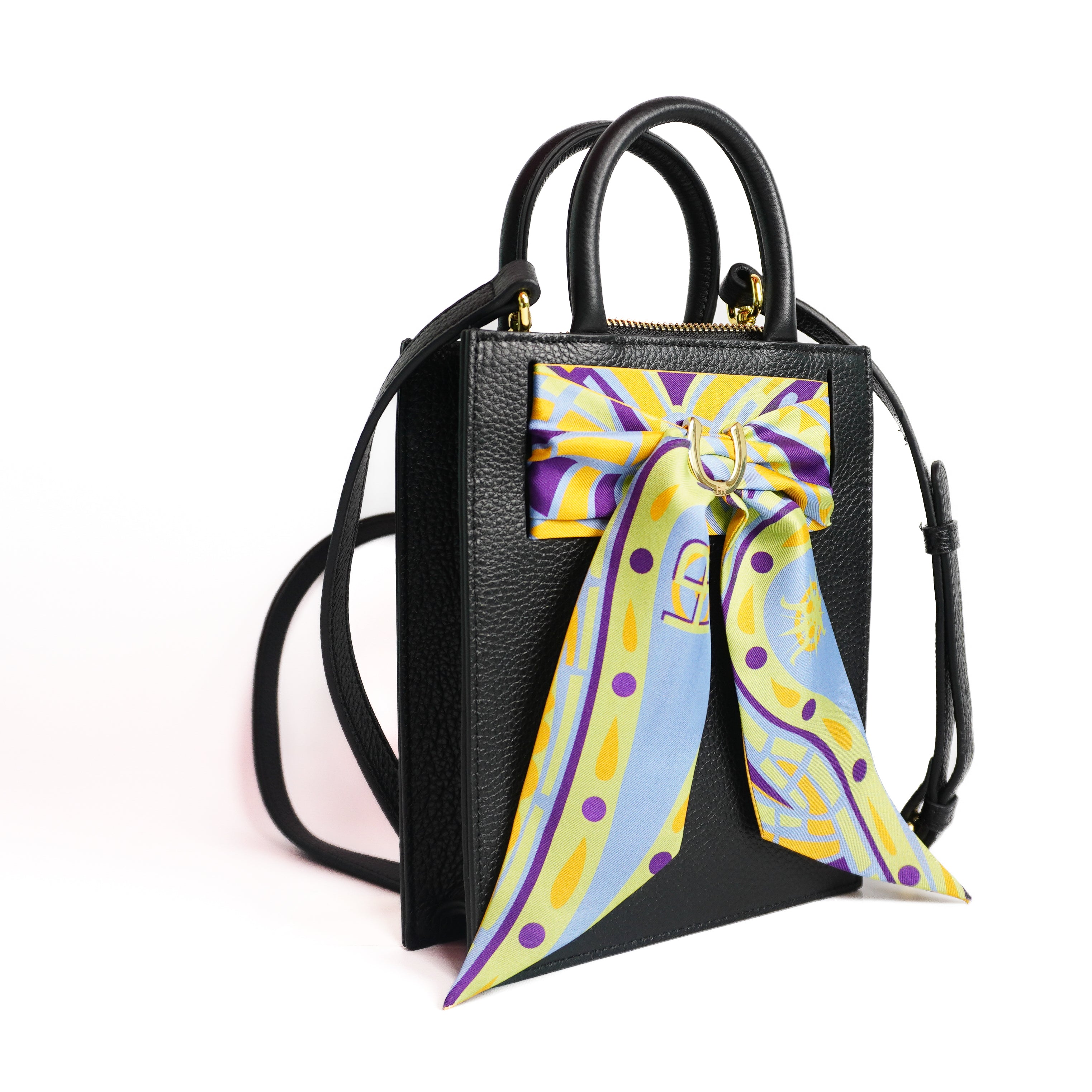 Leather Mini Calista + Paisley (Green) Twillionaire Leather Mini Calista Hampton Road Designs