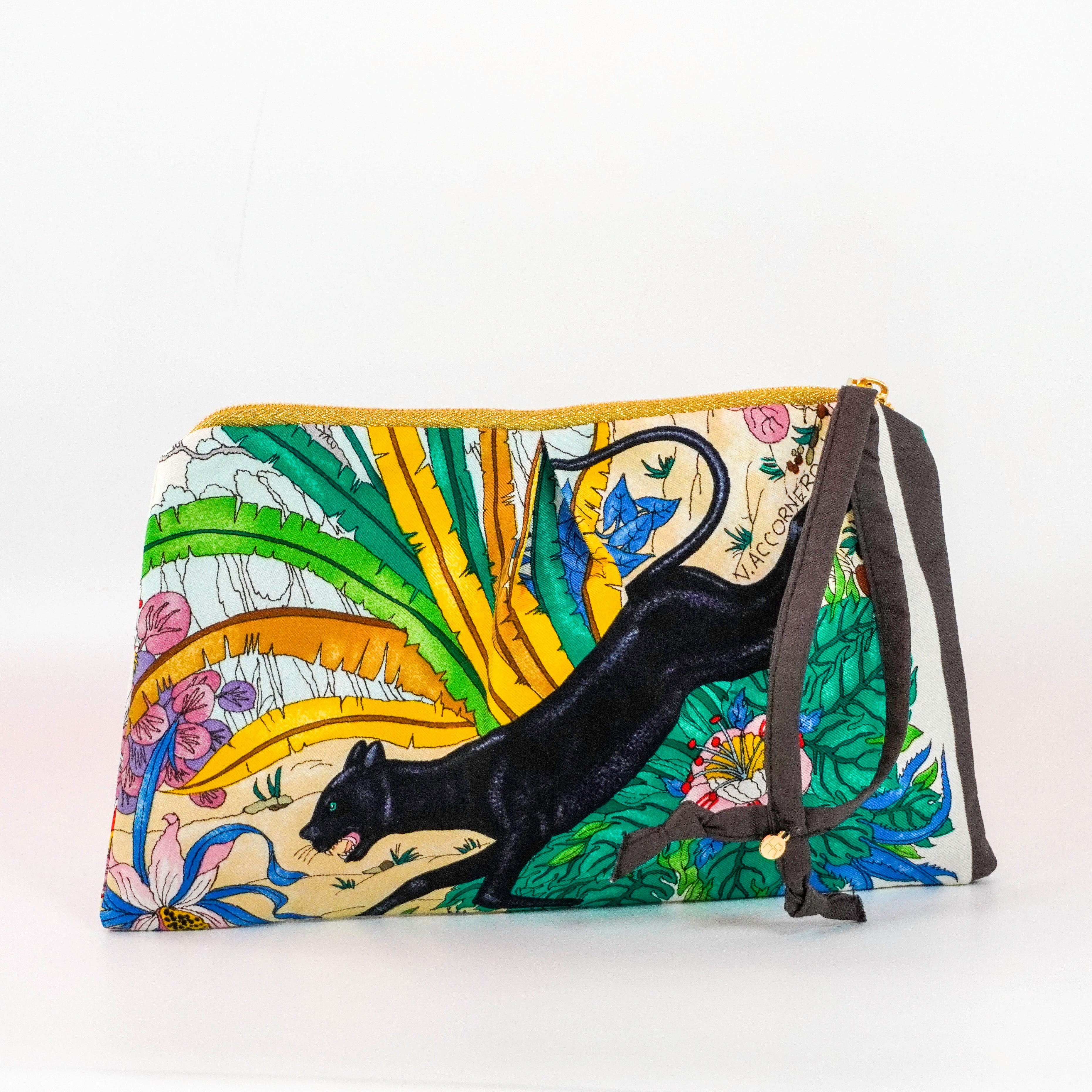 "Circle of Life" Scarf Bag (Upcycled from Gucci Scarf) Party Clutch Hampton Road Designs