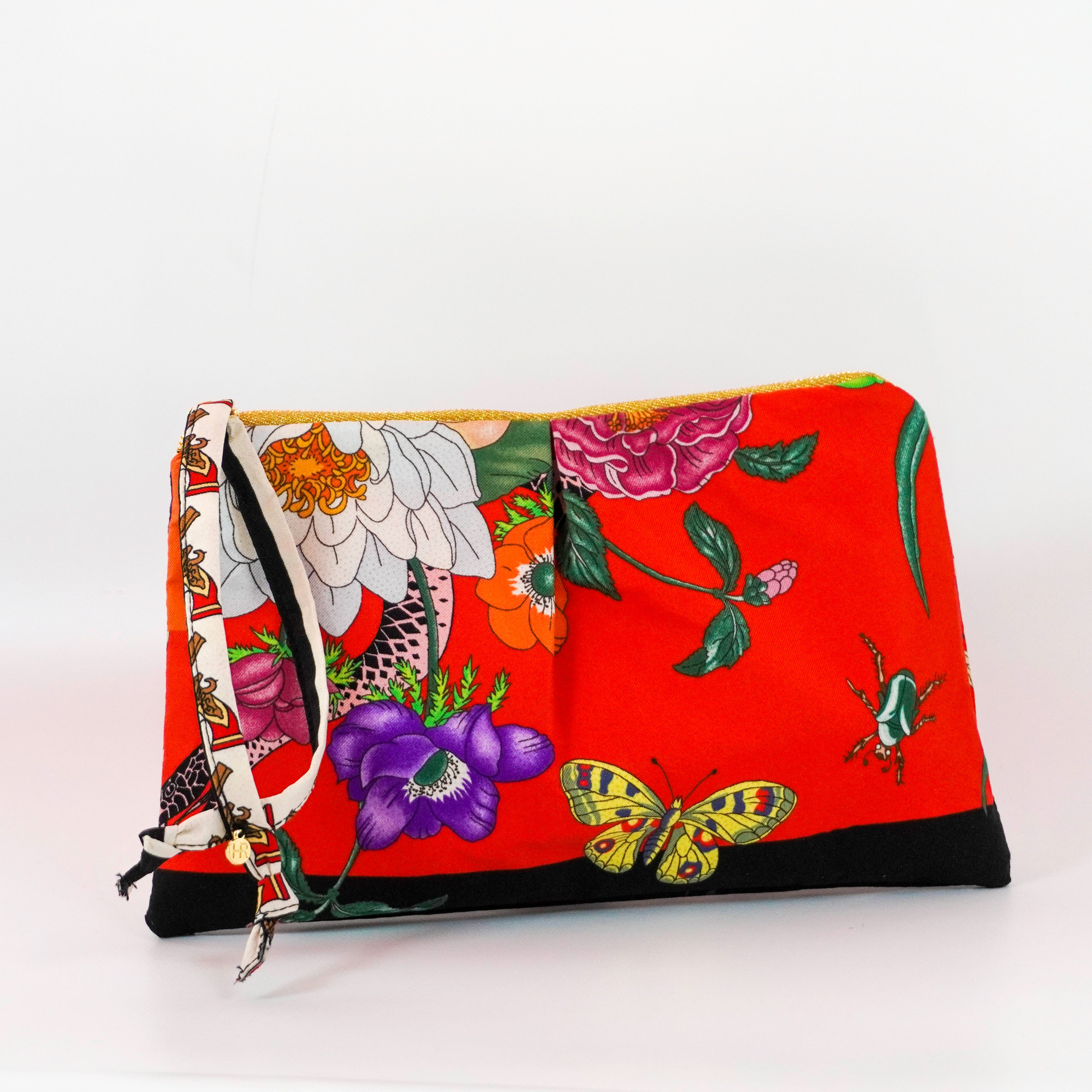 "L'Aveugle Par Amour" Scarf Bag (Upcycled from Gucci Scarf) Party Clutch Hampton Road Designs