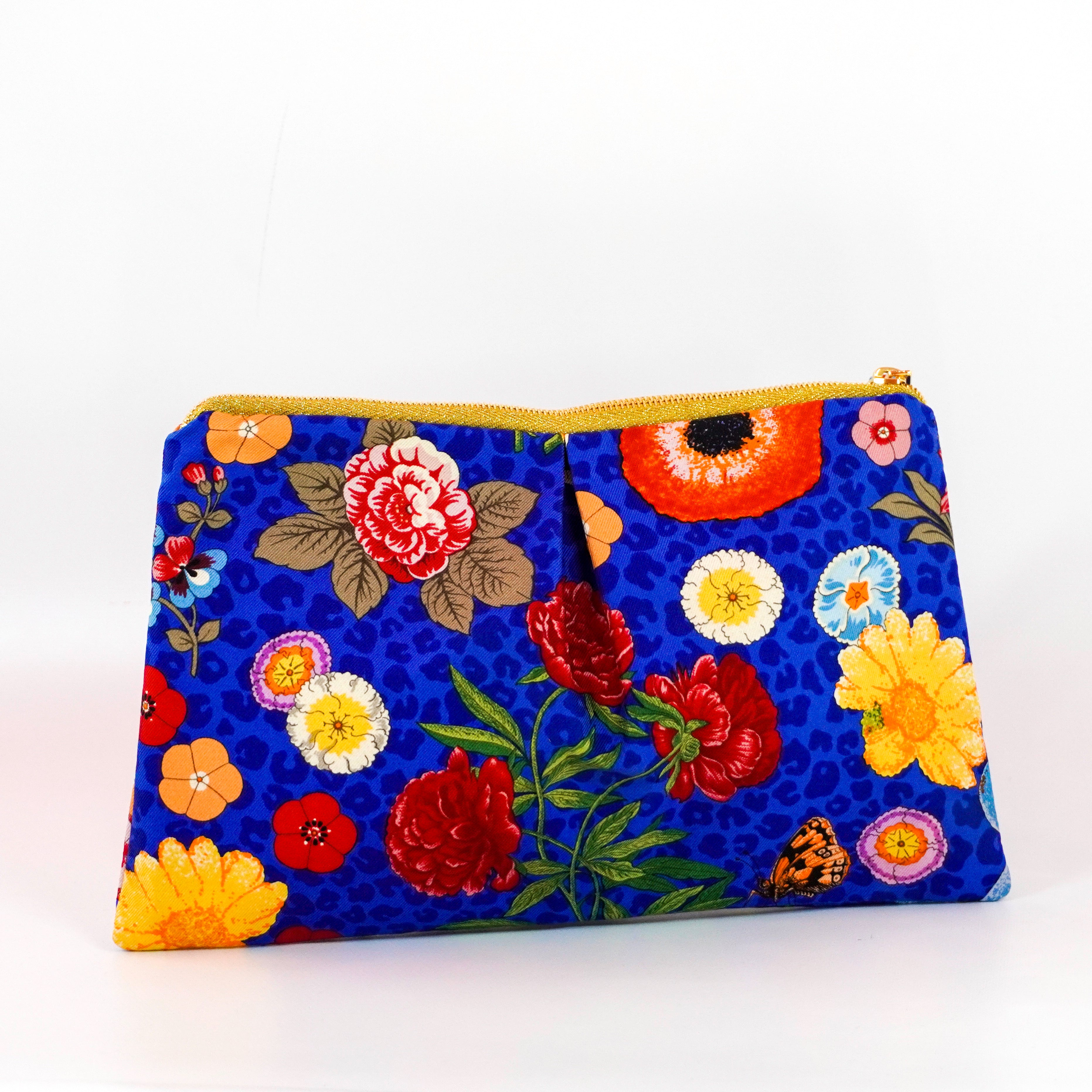 "Leopard Pansy" Scarf Bag (Upcycled from Gucci Scarf) Party Clutch Hampton Road Designs