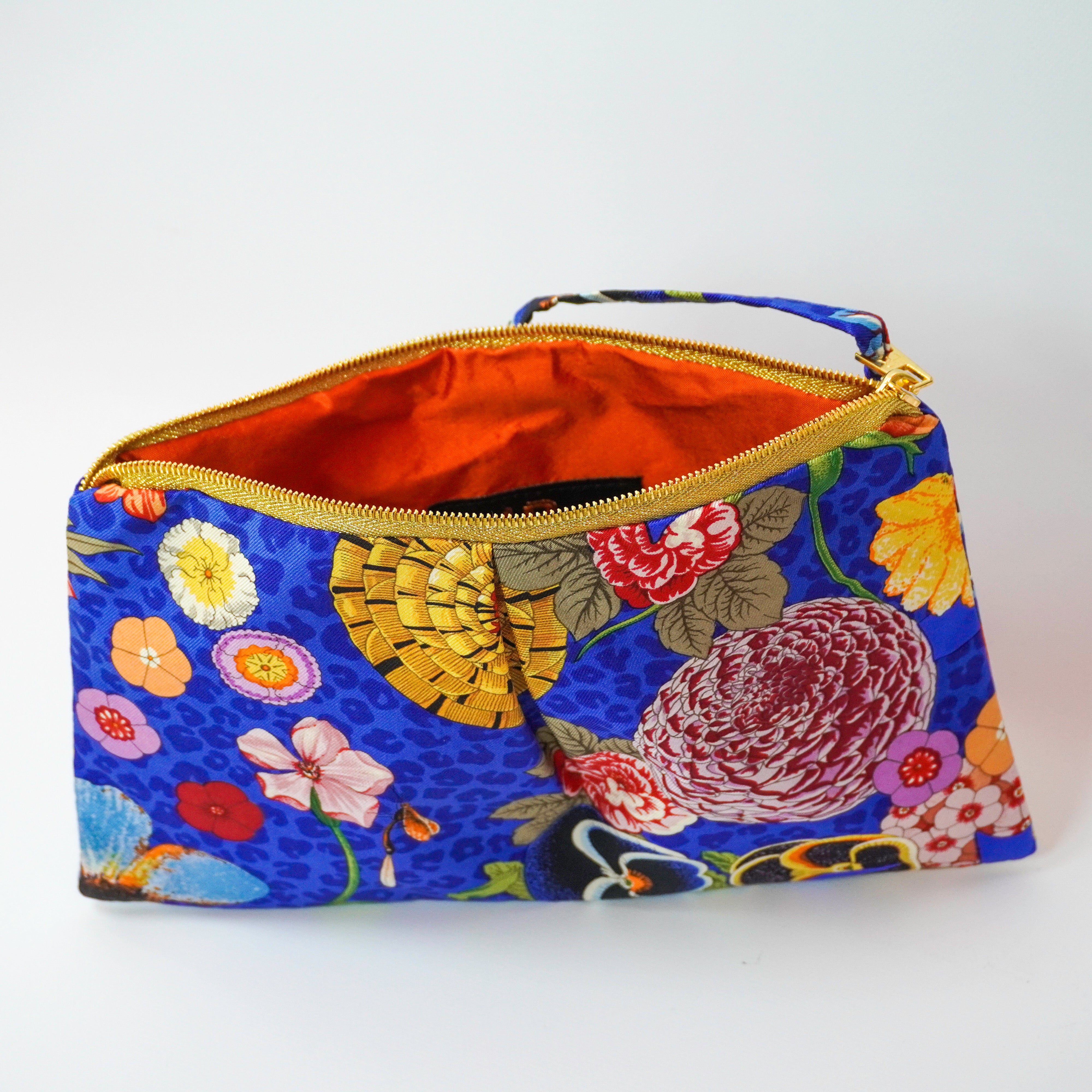 "Leopard Pansy" Scarf Bag (Upcycled from Gucci Scarf) Party Clutch Hampton Road Designs