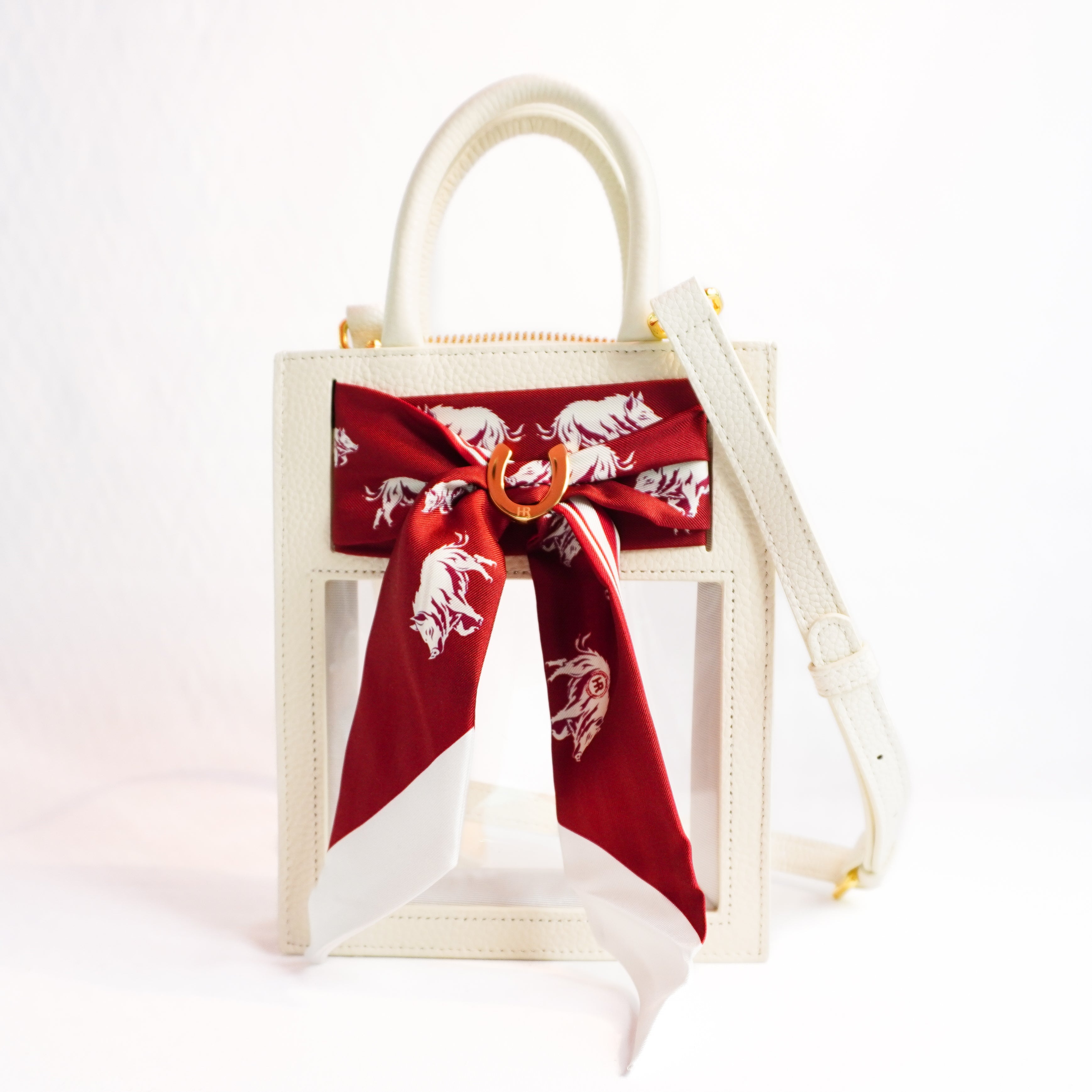 Mini Calista Clear + Running Razorbacks Twillionaire Mini Calista Clear Hampton Road Designs Oyster