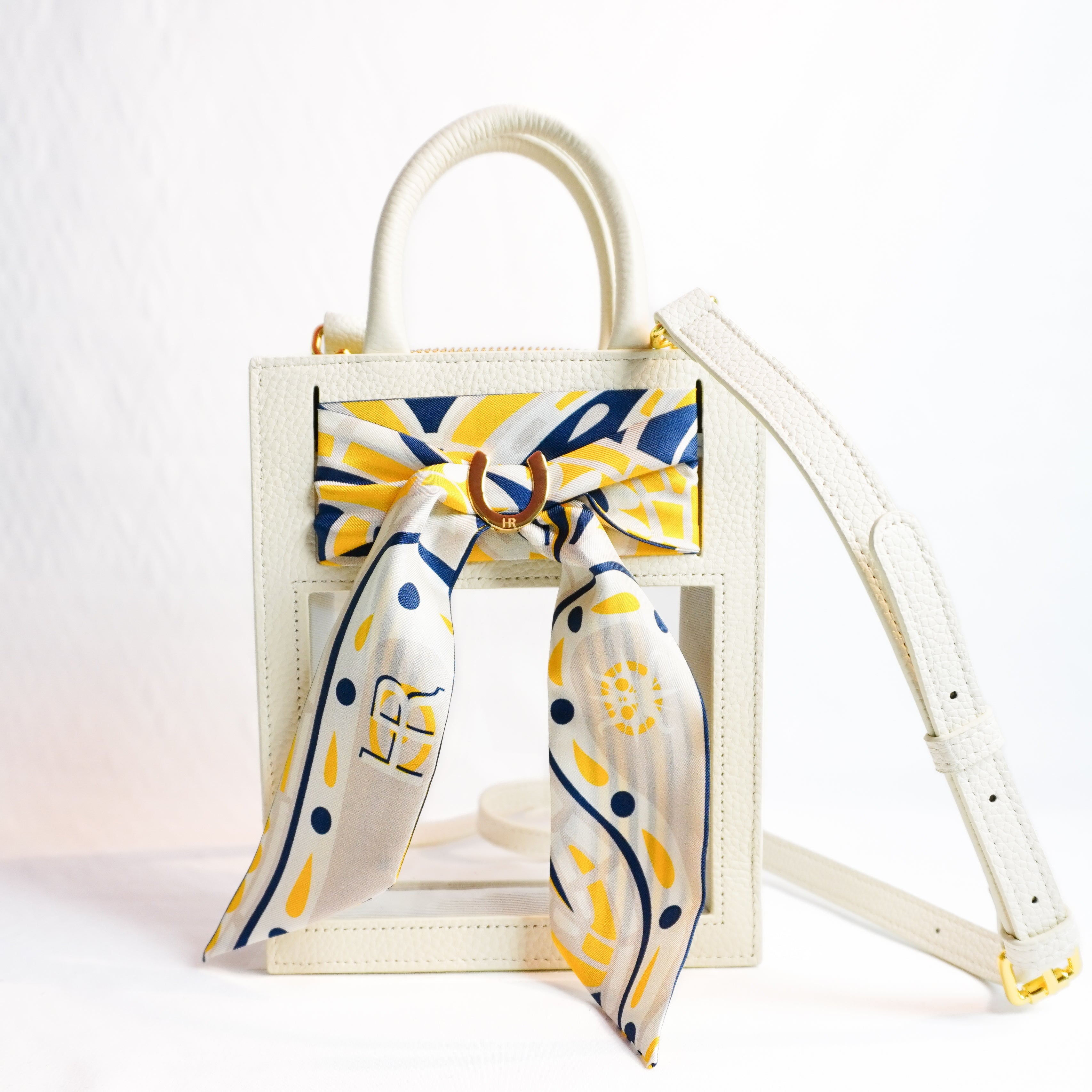 Mini Calista Clear + Maize Paisley Twillionaire Mini Calista Clear Hampton Road Designs Oyster