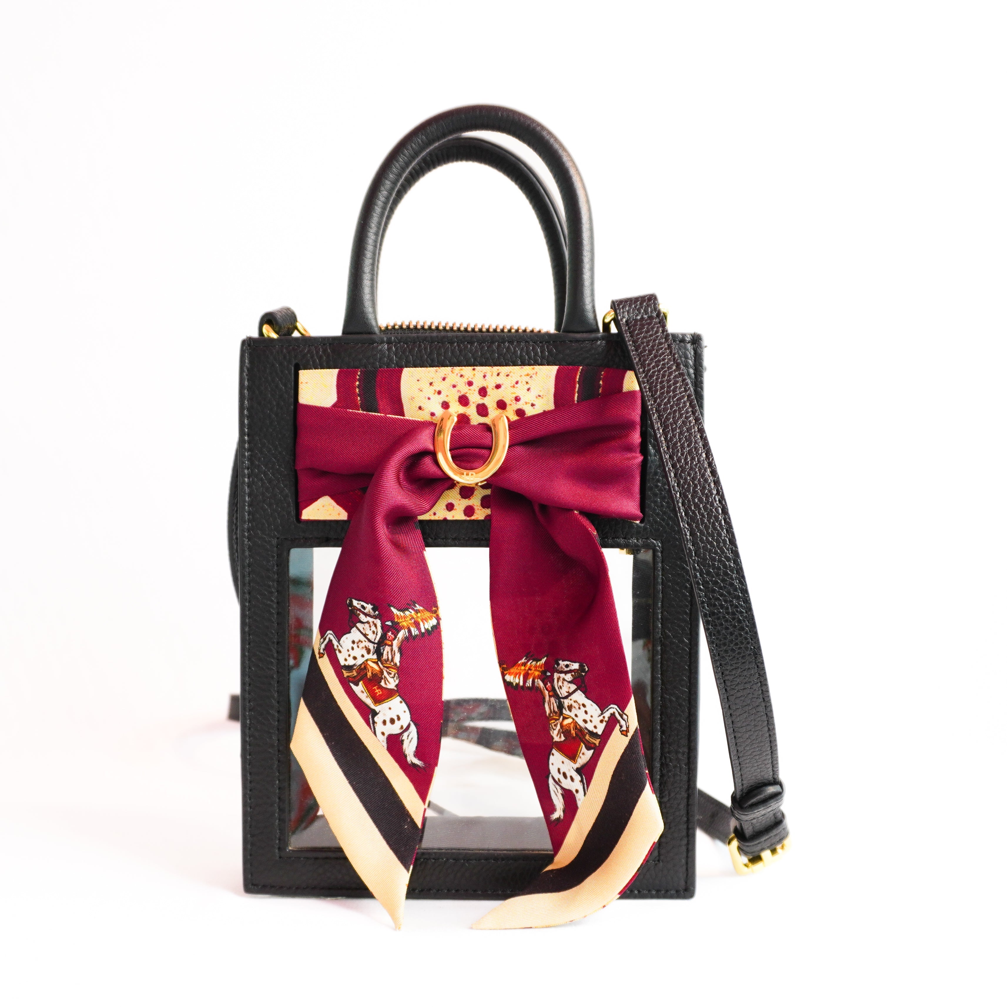 Mini Calista Clear + Warrior Pose Twillionaire Mini Calista Clear Hampton Road Designs Black