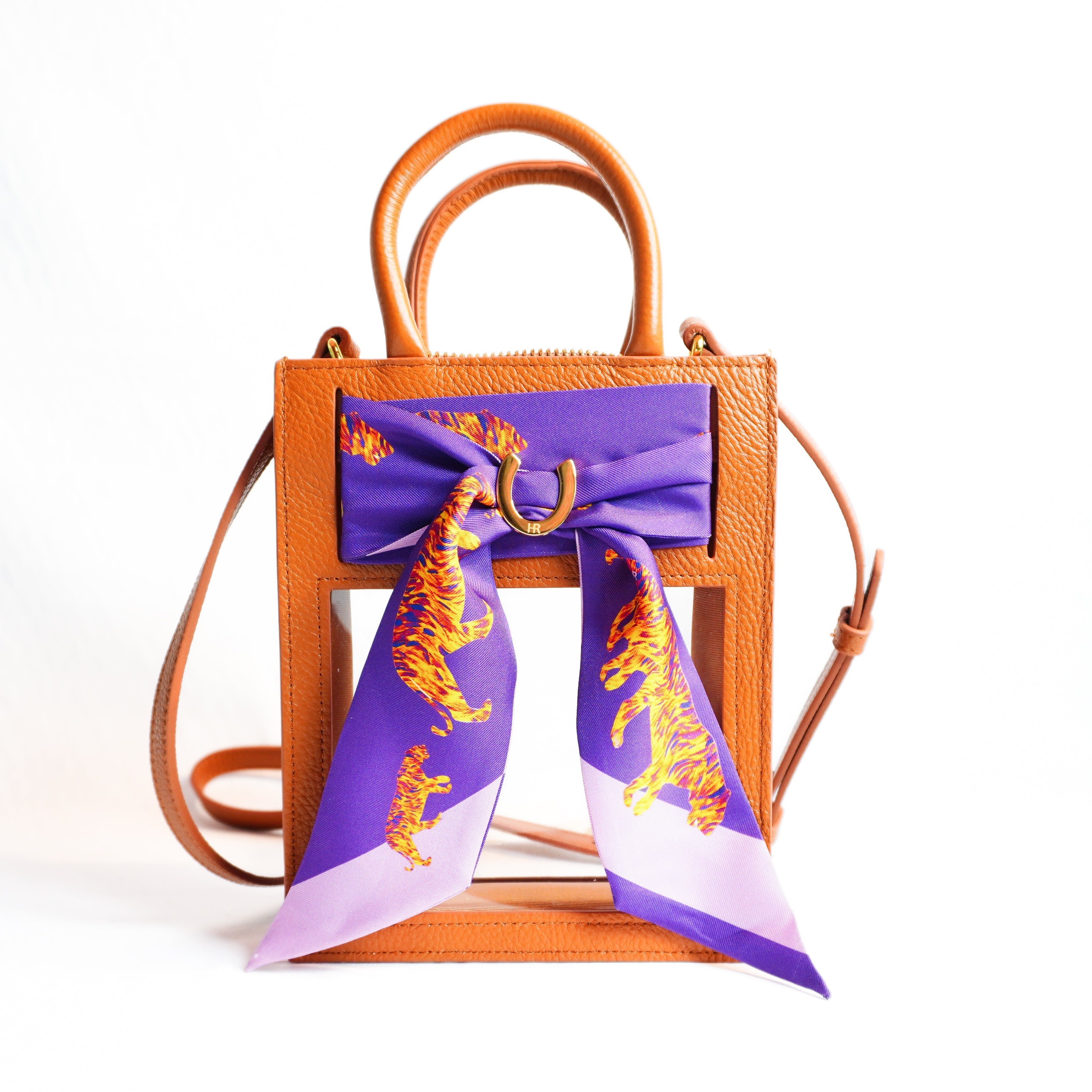 Mini Calista Clear + Tiger Crossing Twillionaire Mini Calista Clear Hampton Road Designs Camel