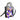 Mini Calista Clear + Purple Easy Tiger Twillionaire Mini Calista Clear Hampton Road Designs