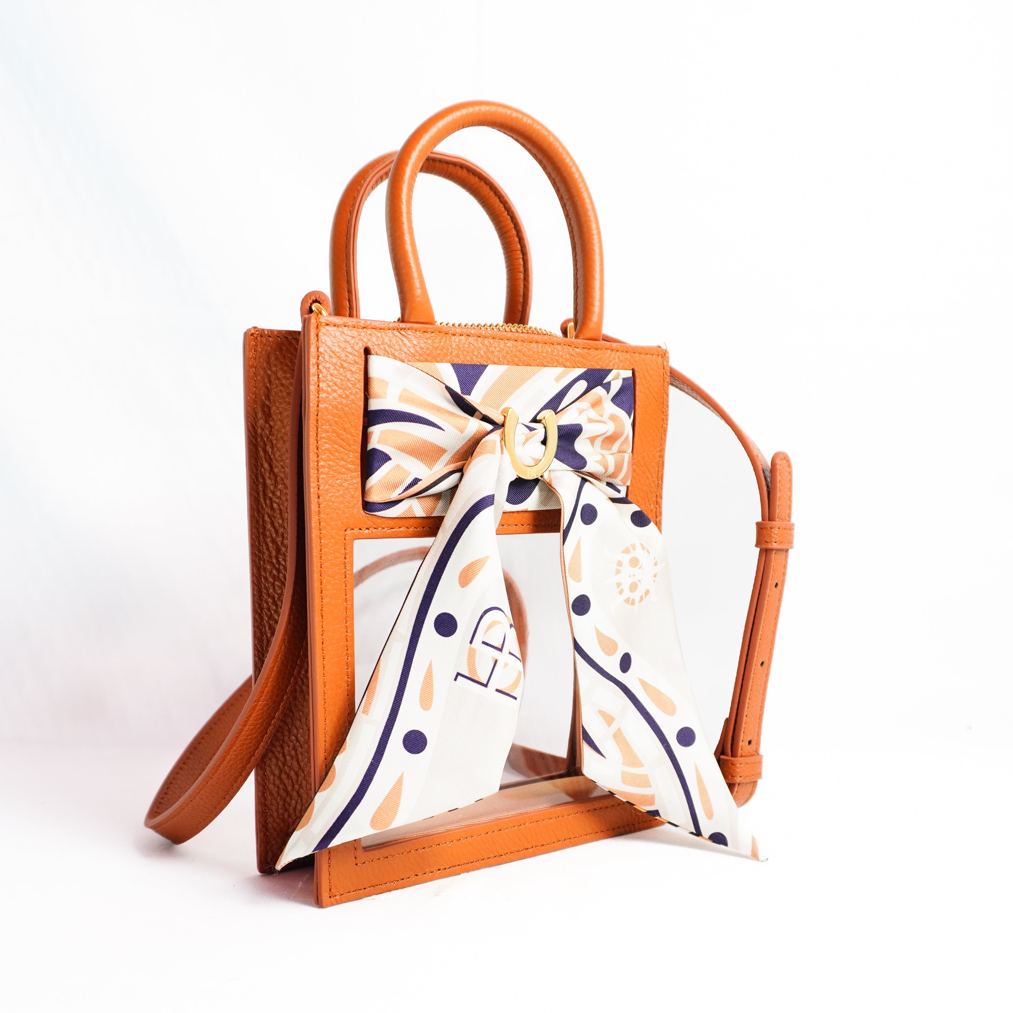 Mini Calista Clear + Gold Paisley Twillionaire Mini Calista Clear Hampton Road Designs