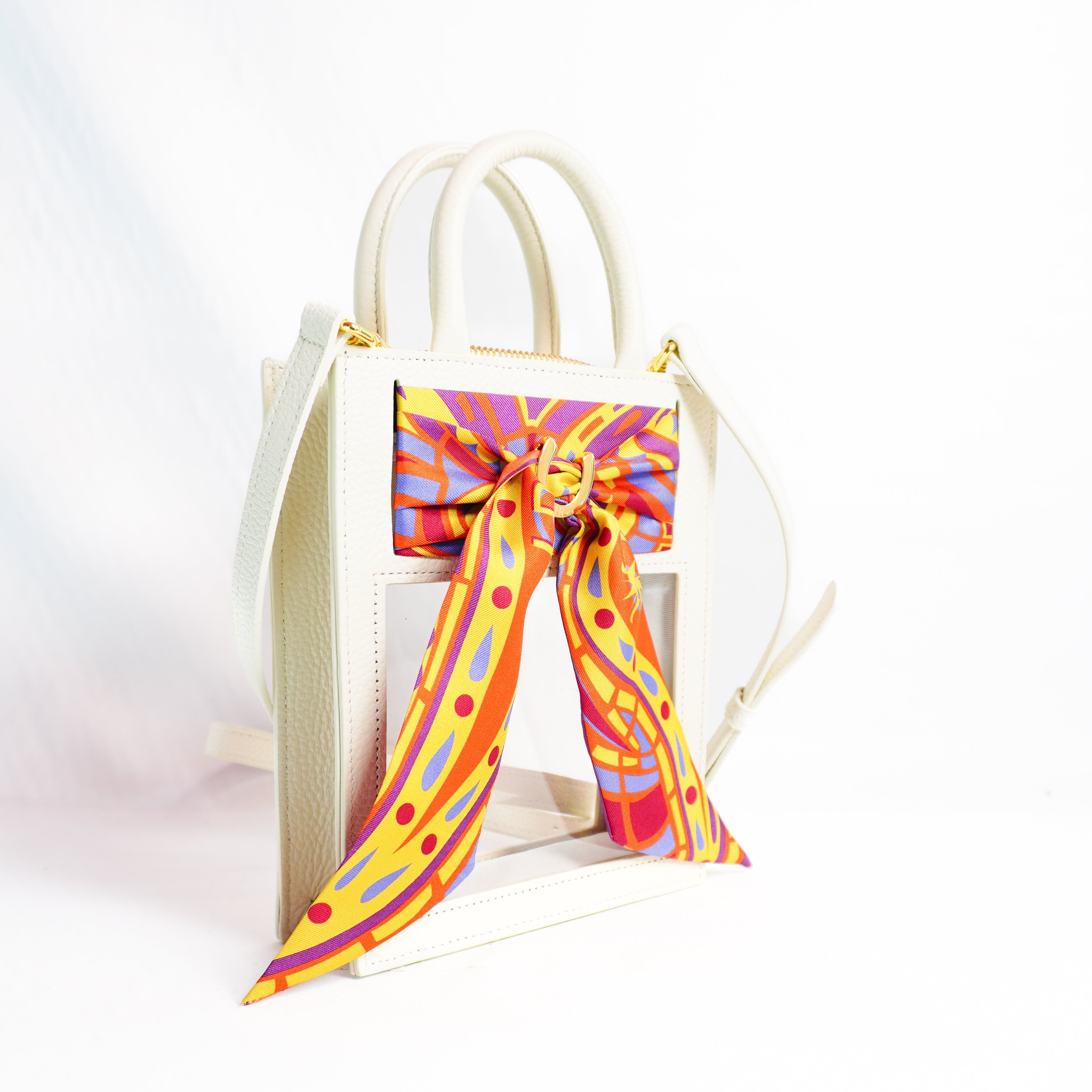 Mini Calista Clear + Orange Paisley Twillionaire Mini Calista Clear Hampton Road Designs