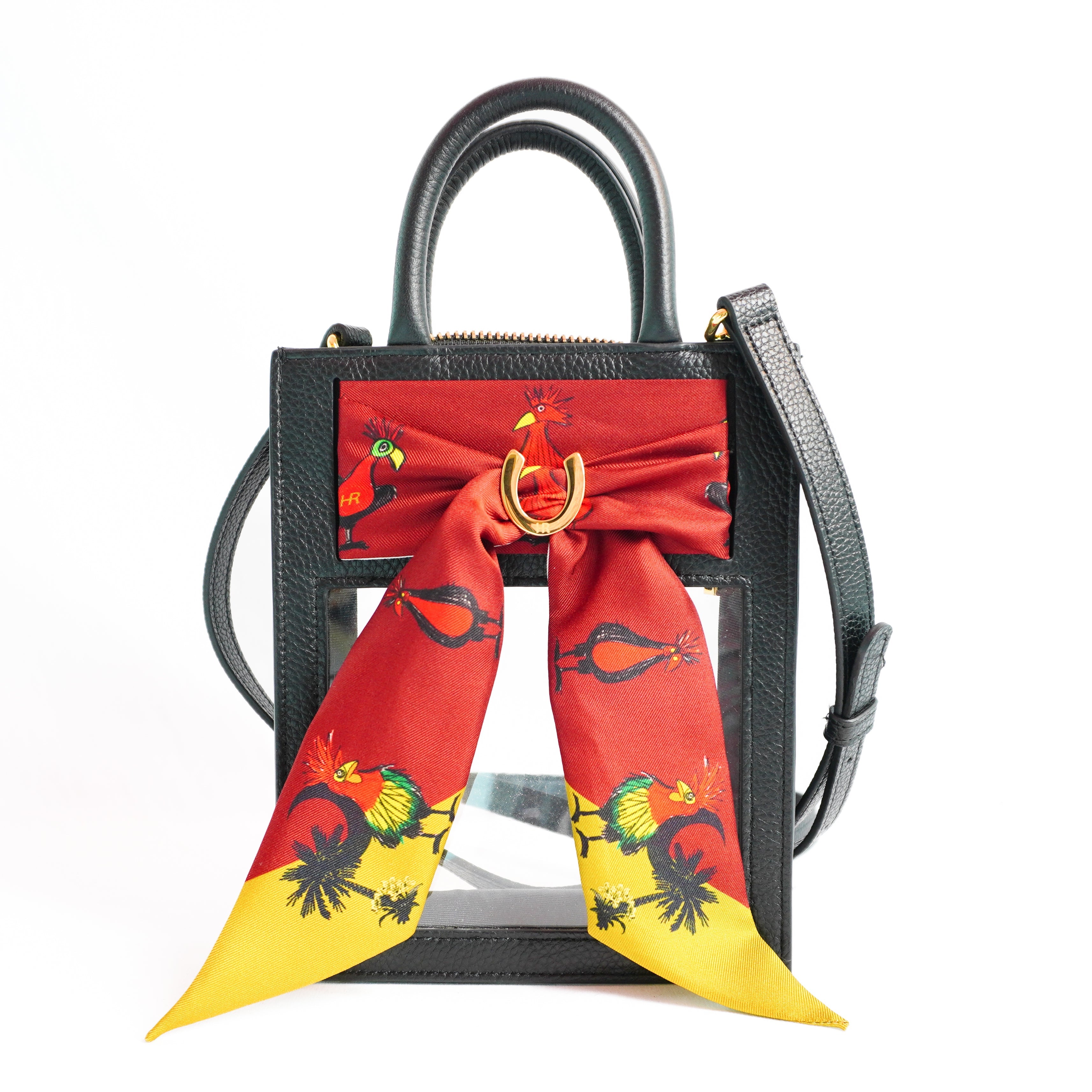 Mini Calista Clear + Abstract Gamecocks Twillionaire Mini Calista Clear Hampton Road Designs Black