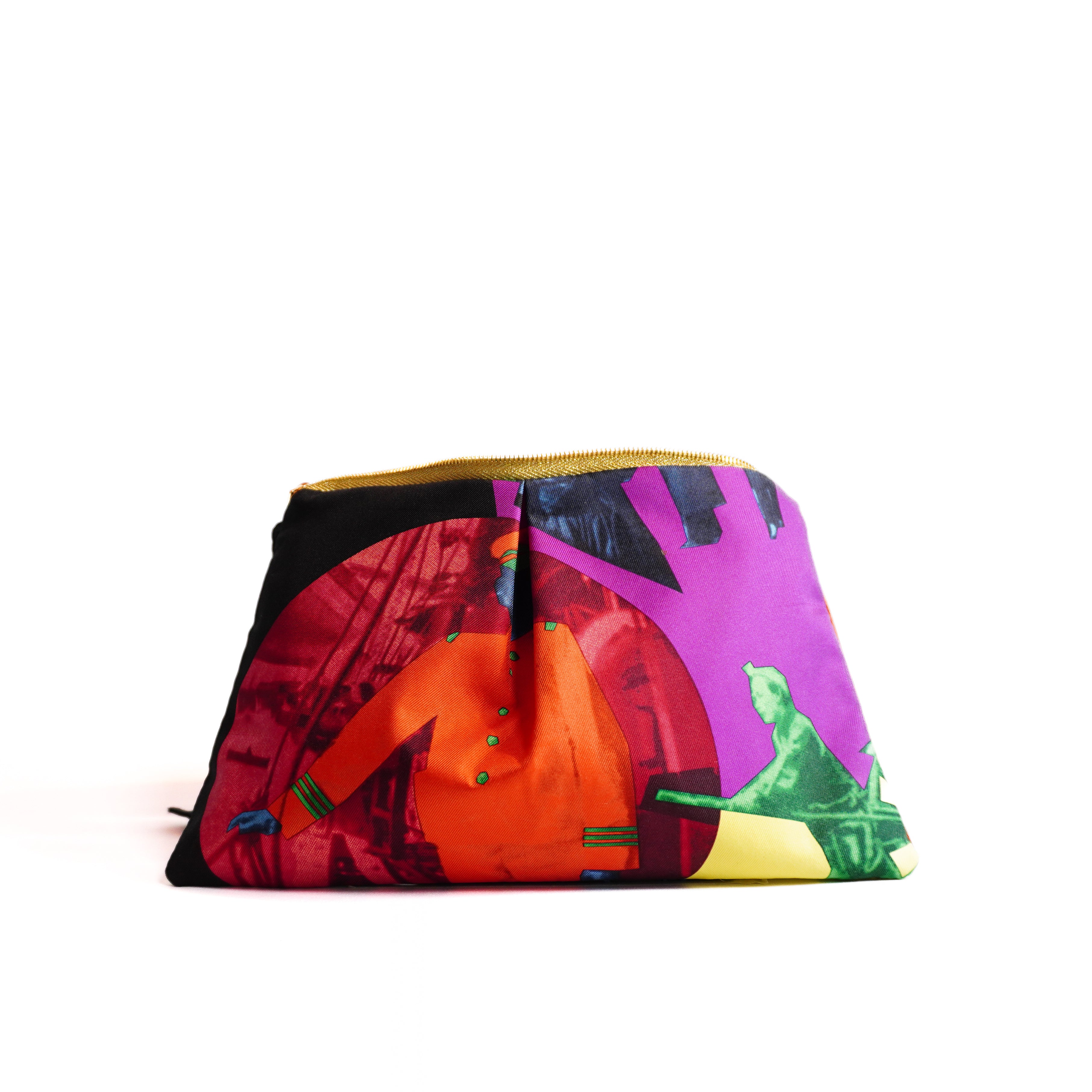 "Pierre Loti ou l'Ame Voyageuse" Scarf Bag (Upcycled from Hermes Scarf) Party Clutch Hampton Road Designs
