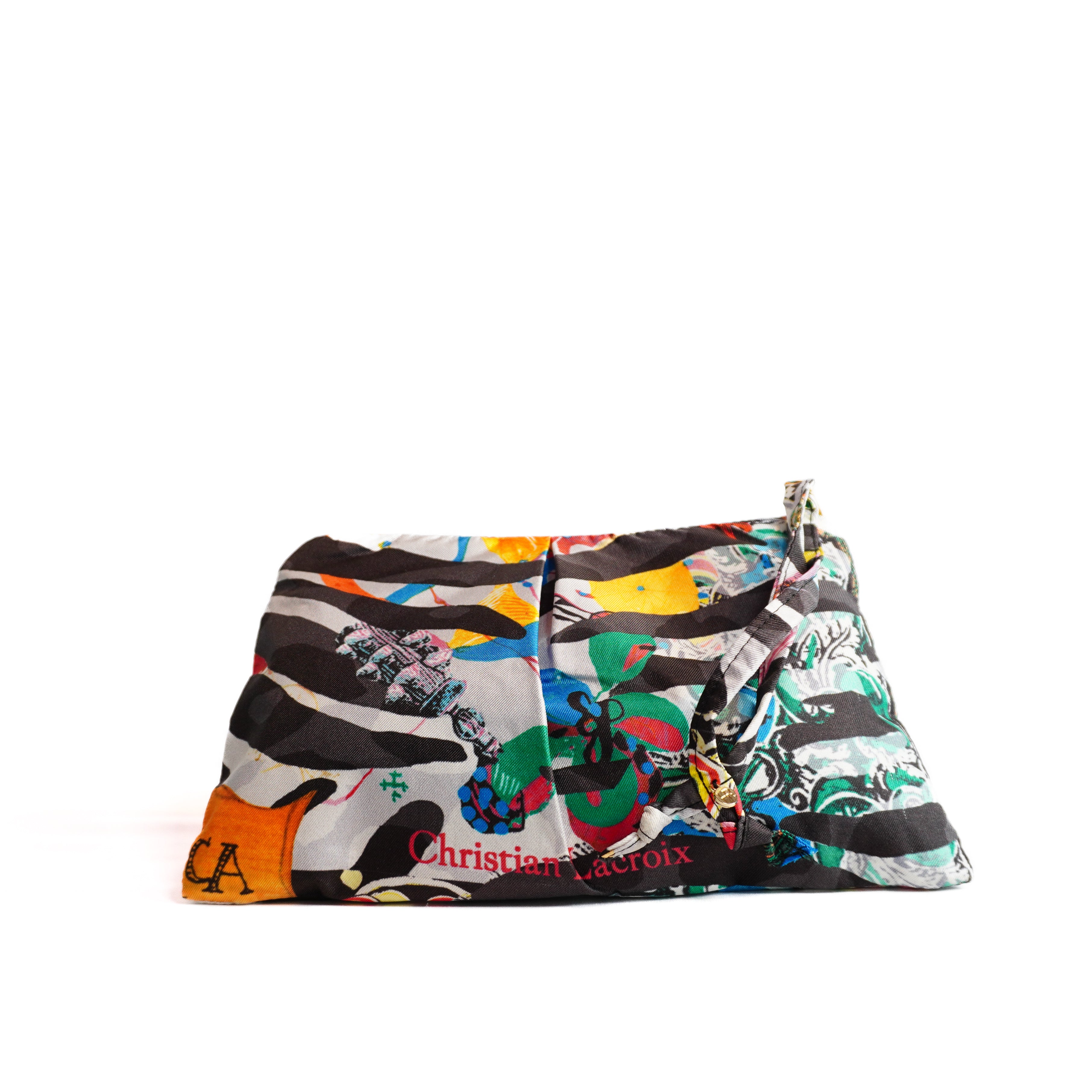 "Traveler" Scarf Bag (Upcycled from Christian LaCroix Scarf) Party Clutch Hampton Road Designs