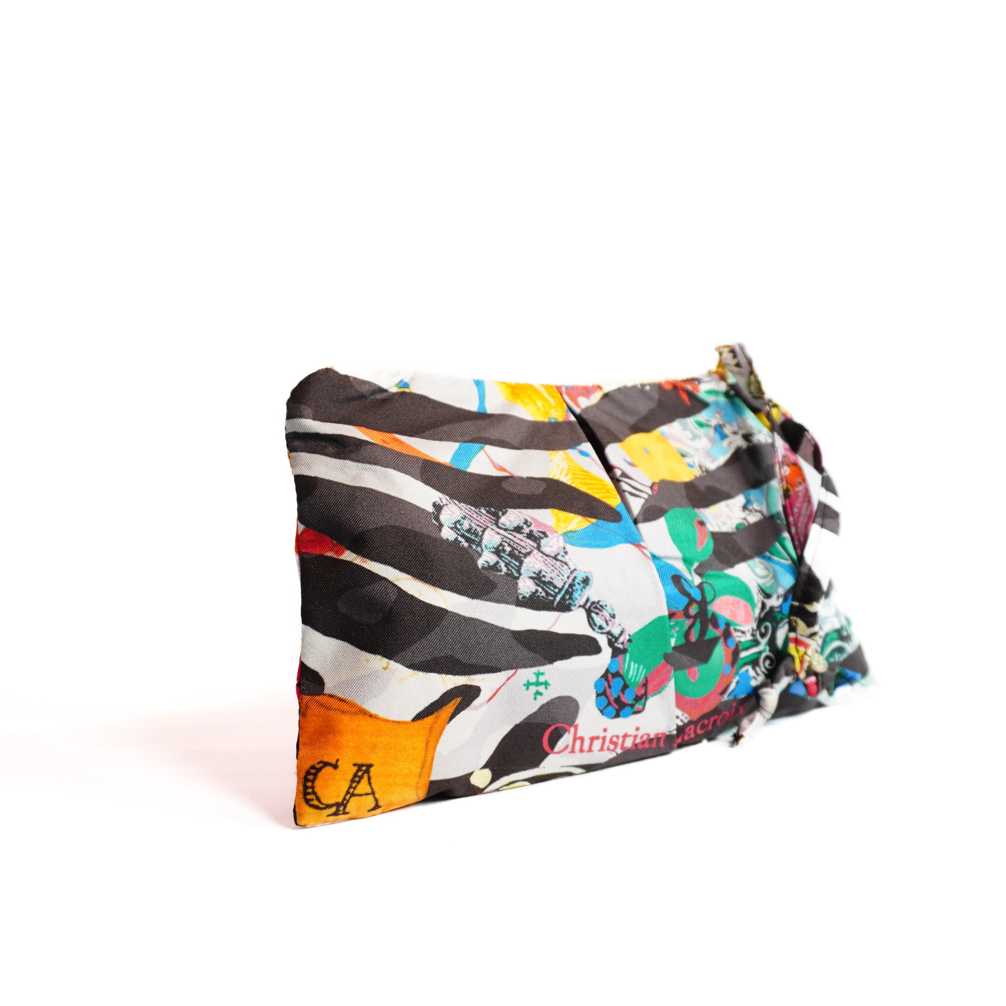 "Traveler" Scarf Bag (Upcycled from Christian LaCroix Scarf) Party Clutch Hampton Road Designs