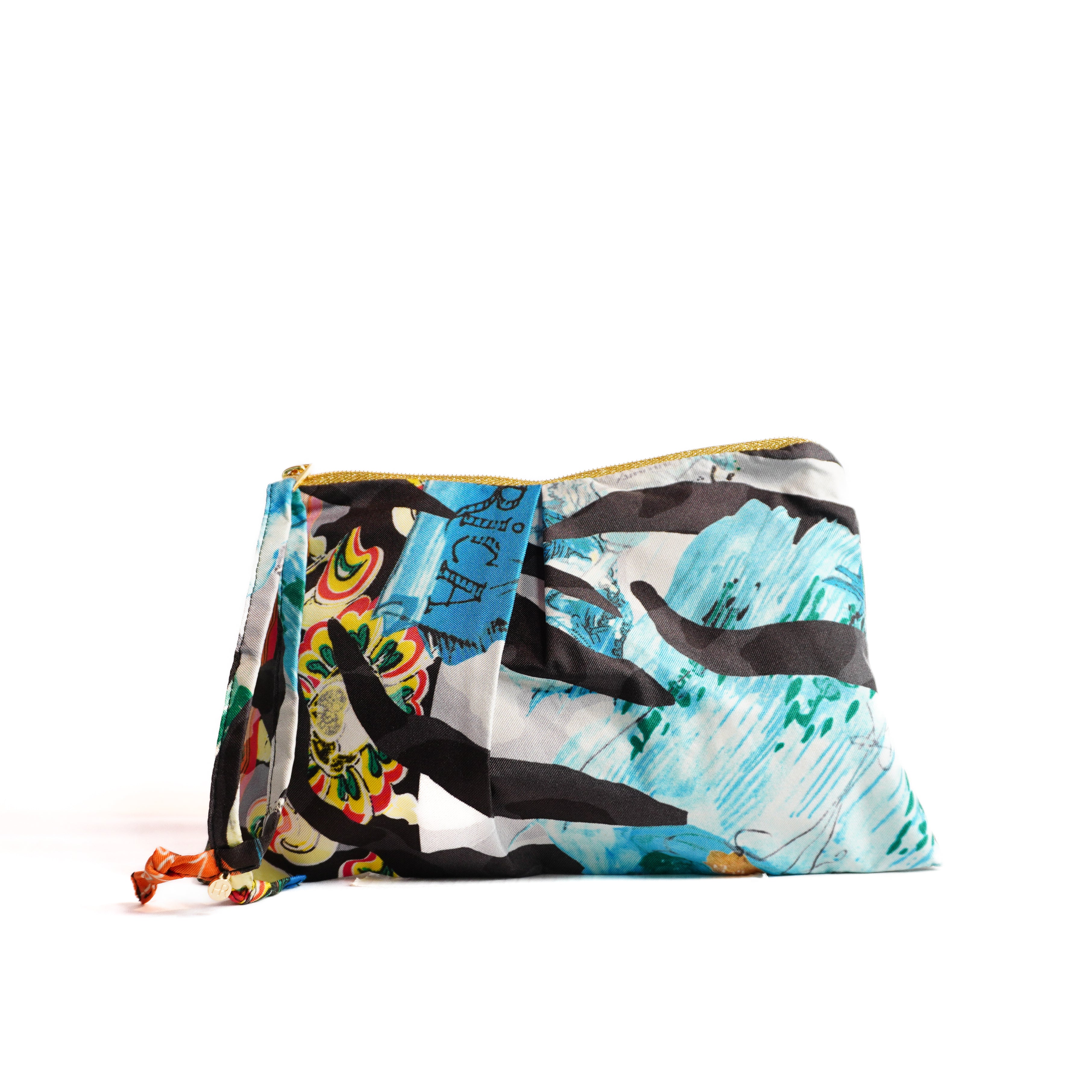 "Traveler" Scarf Bag (Upcycled from Christian LaCroix Scarf) Party Clutch Hampton Road Designs