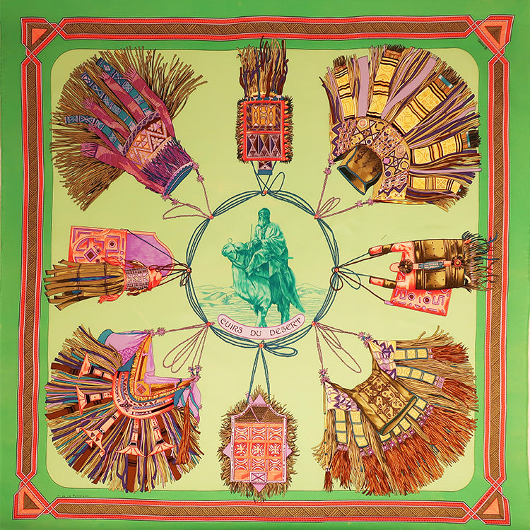 Mission Belle Bag - Cuirs de Desert (upcycled from Hermes Scarf) Mission Belle Heirloom Hampton Road Designs