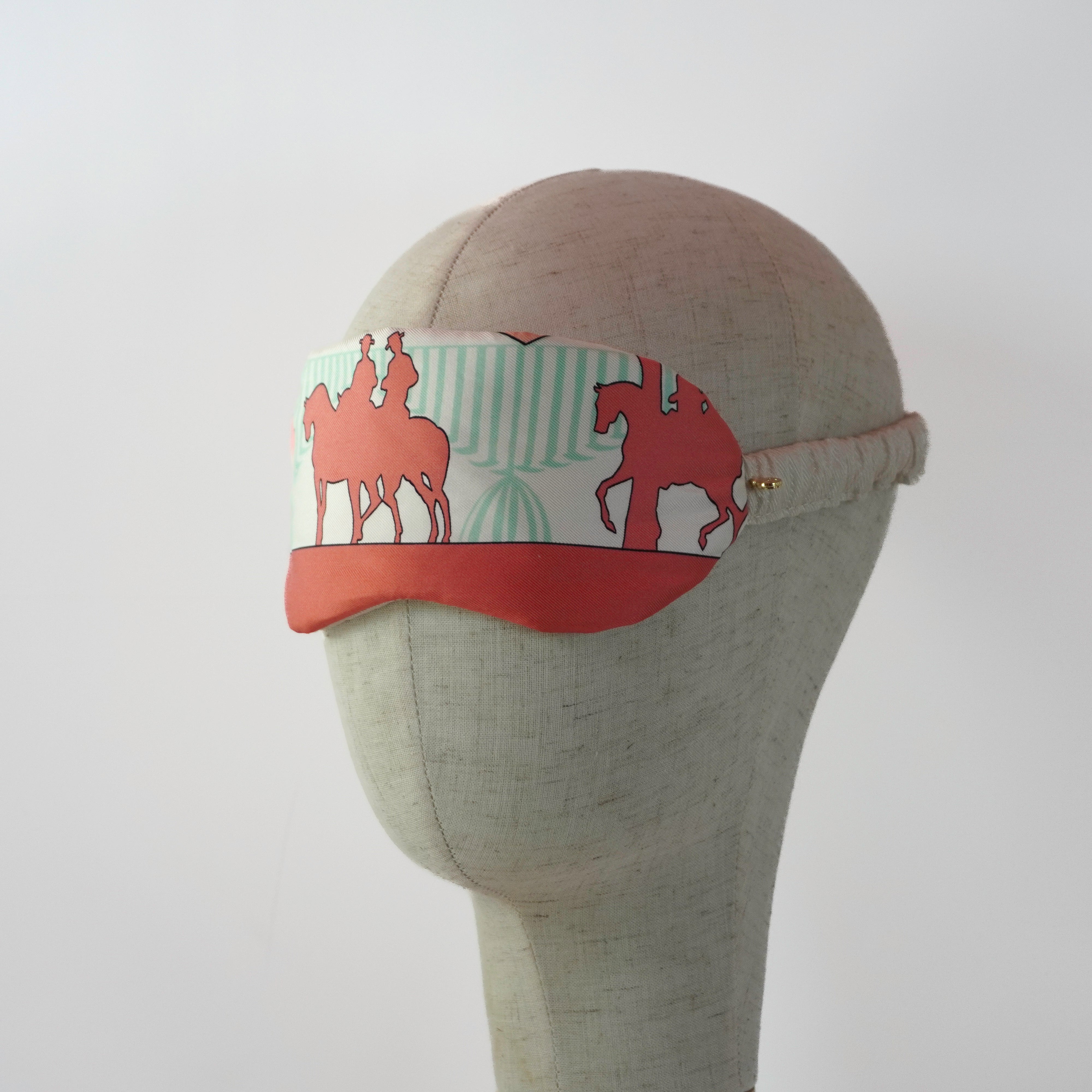 "Feria de Seville" Sleep Mask (Upcycled from Hermes Scarf) Hampton Road Designs