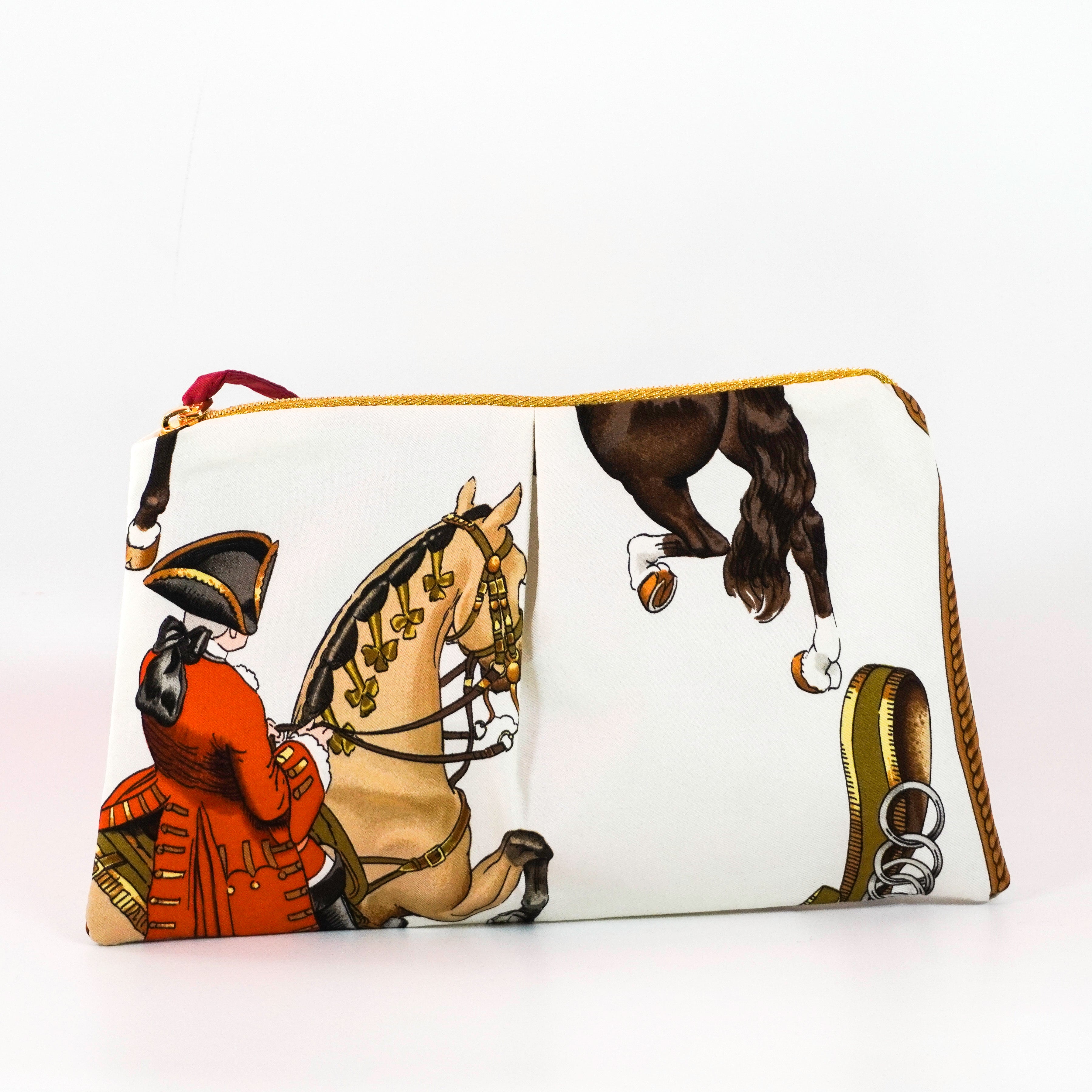 "Reprise" Scarf Bag (Upcycled from Hermes Scarf) Party Clutch Hampton Road Designs