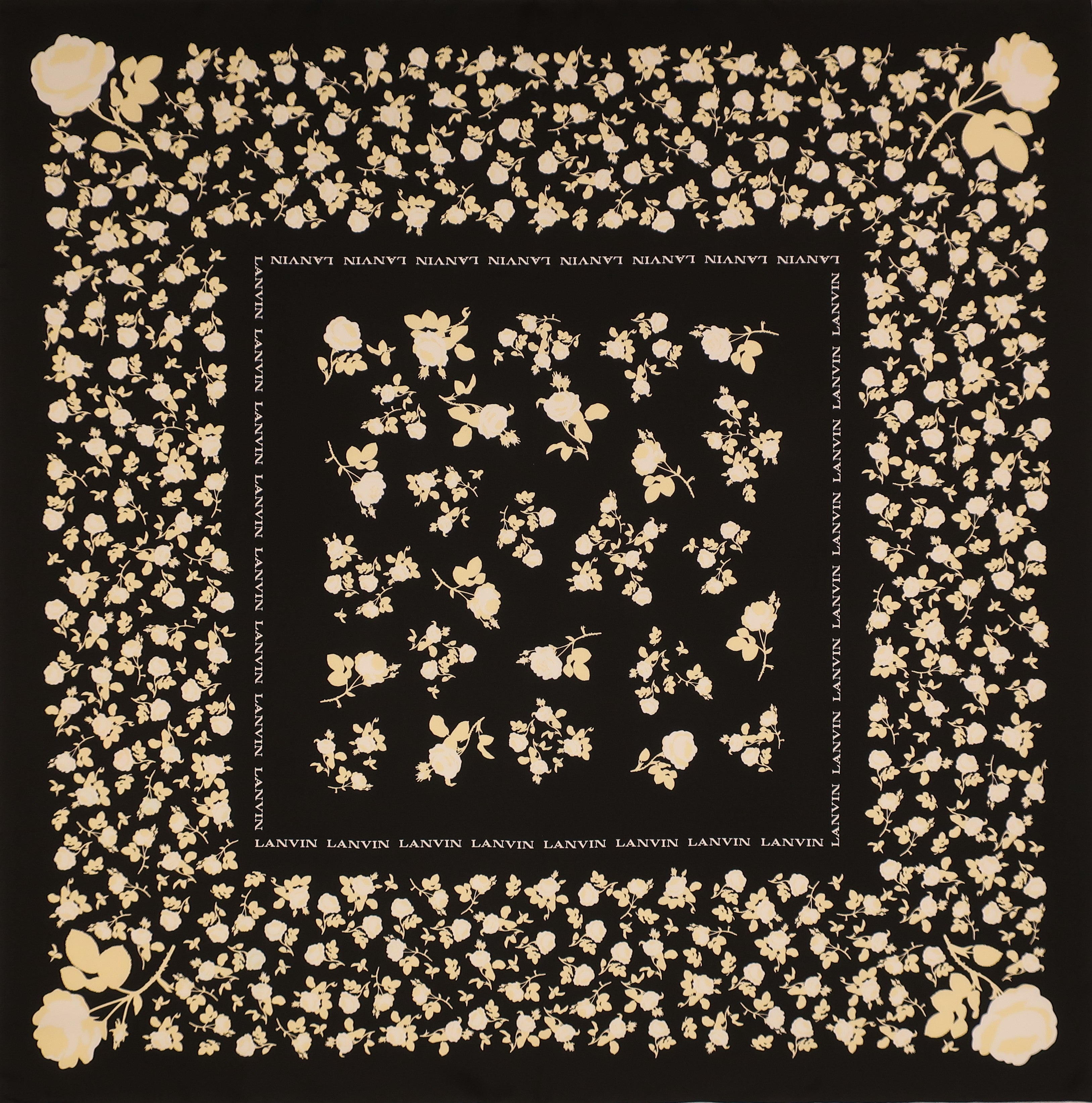 "Gardenias" Scarf Bag (Upcycled from Lanvin Scarf) Party Clutch Hampton Road Designs