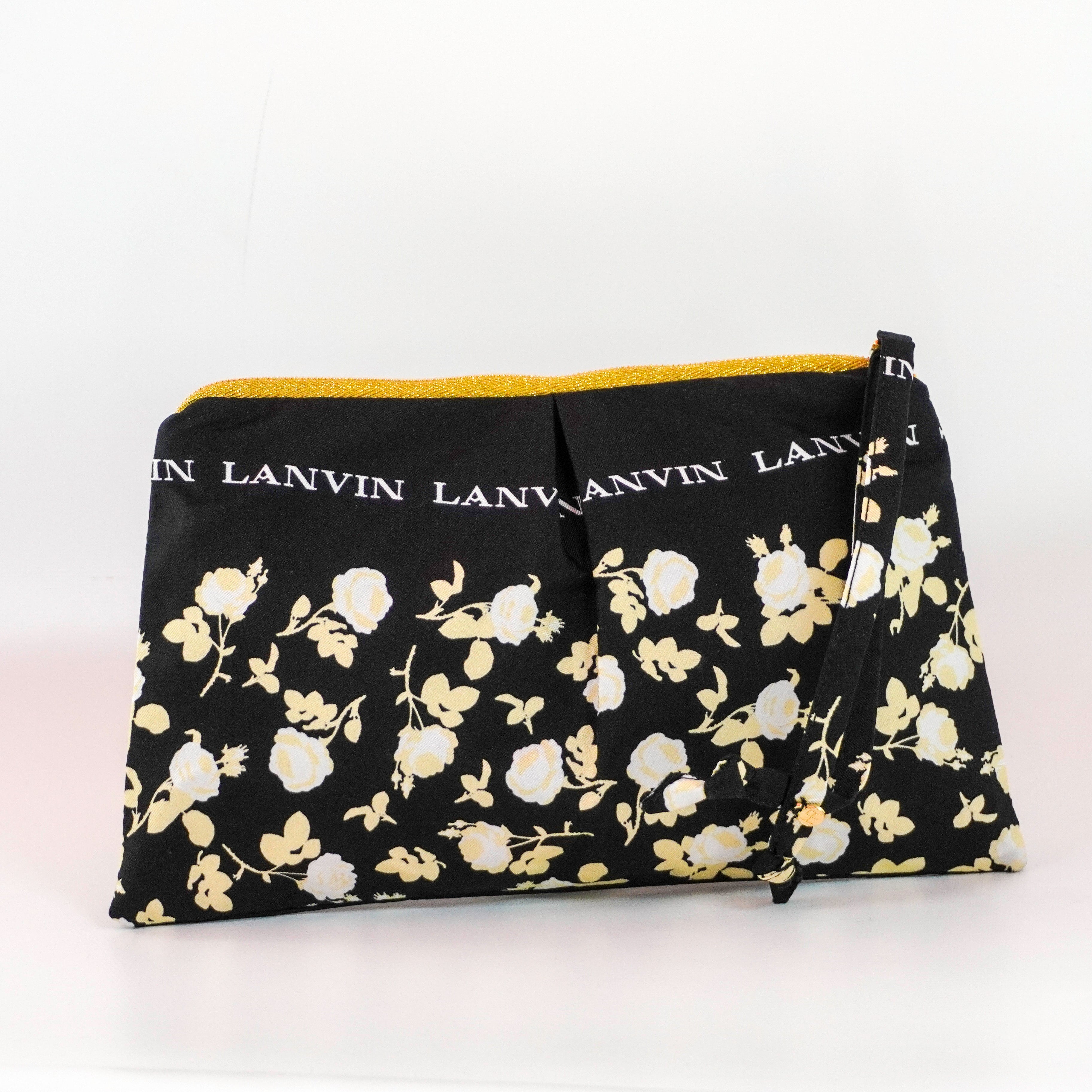 "Gardenias" Scarf Bag (Upcycled from Lanvin Scarf) Party Clutch Hampton Road Designs