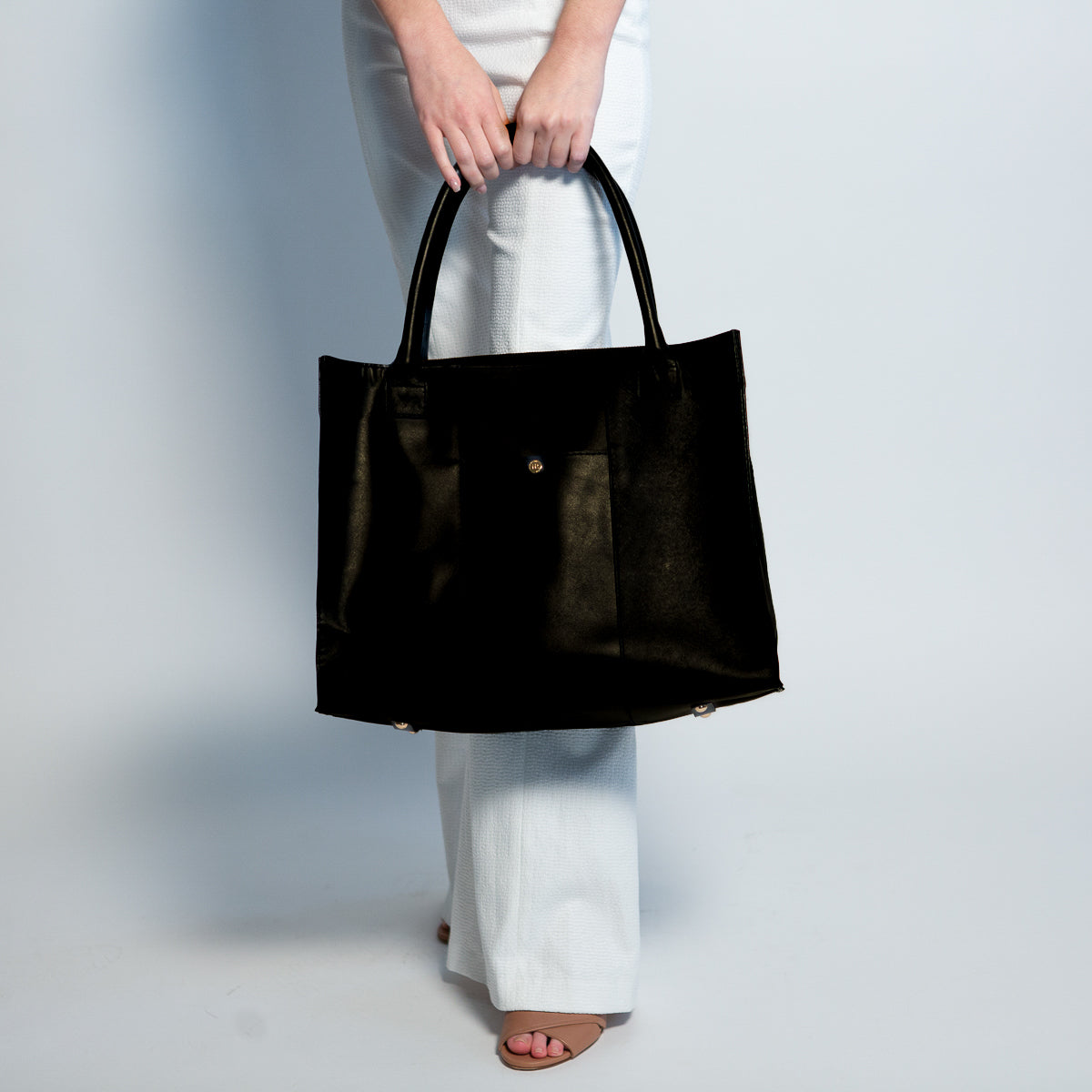 The Calista Tote (Black) Calista Tote Hampton Road Designs