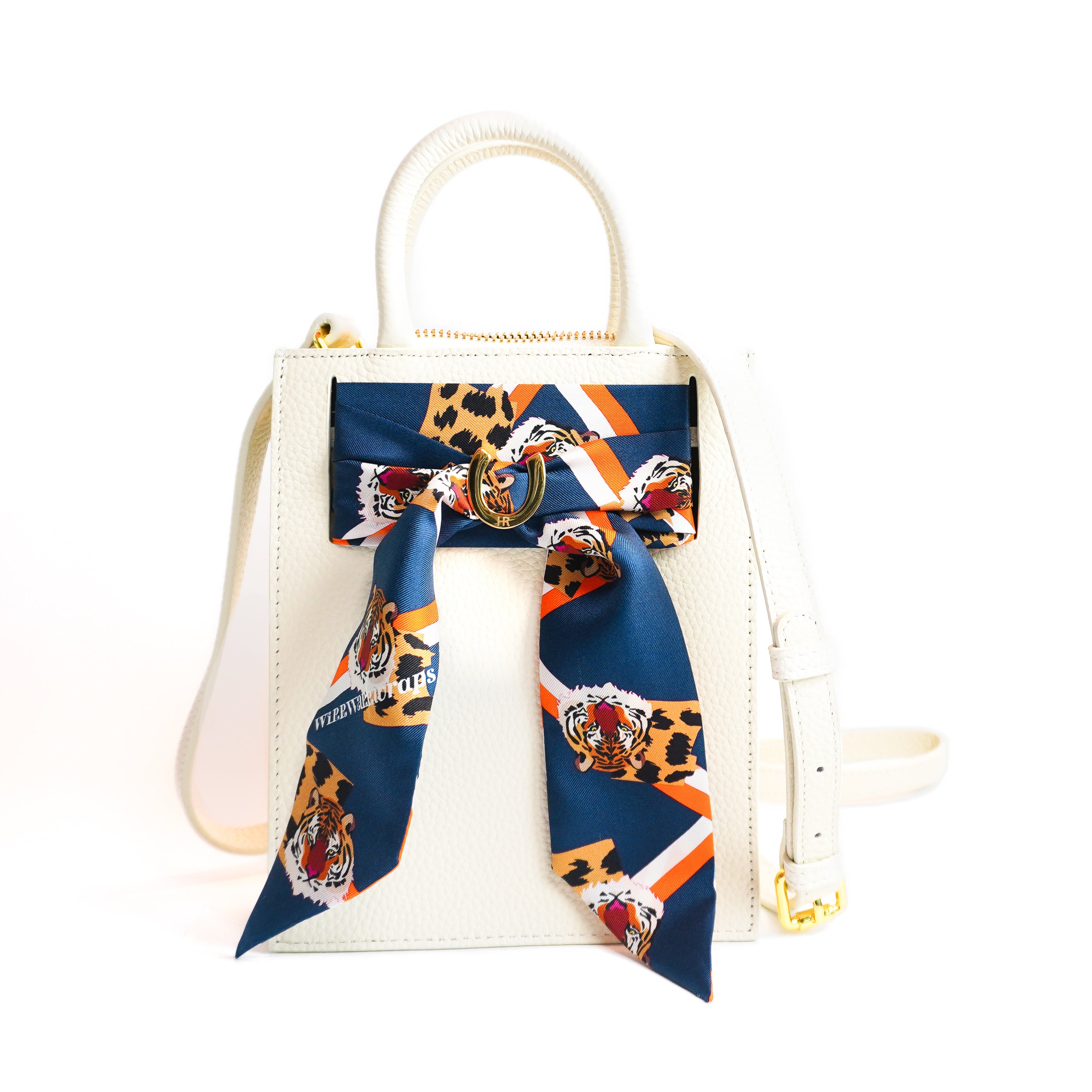 Leather Mini Calista + Navy Easy Tiger Twillionaire Leather Mini Calista Hampton Road Designs Oyster