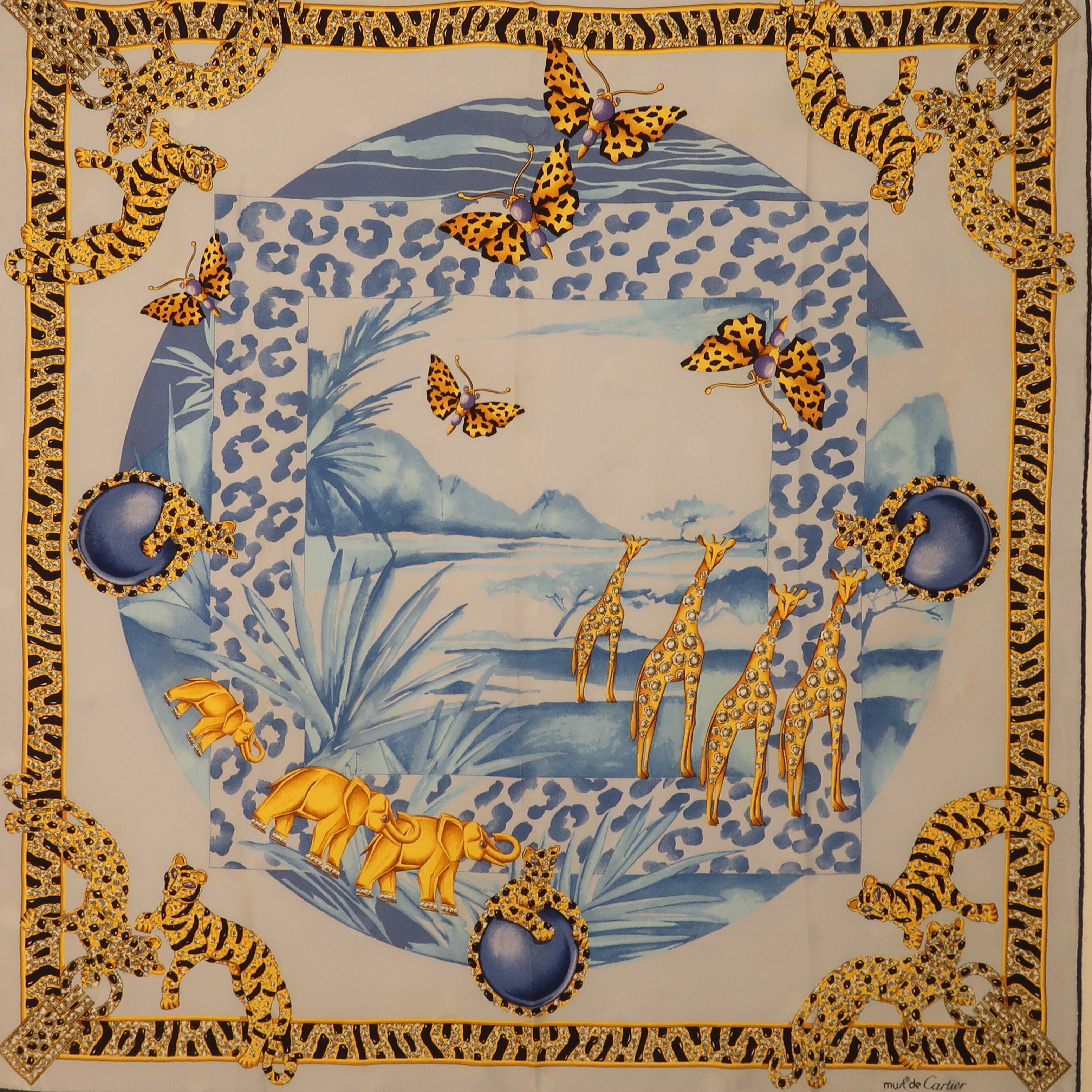 Mission Belle Bag - Out of Africa (upcycled from Cartier Scarf) Mission Belle Heirloom Hampton Road Designs