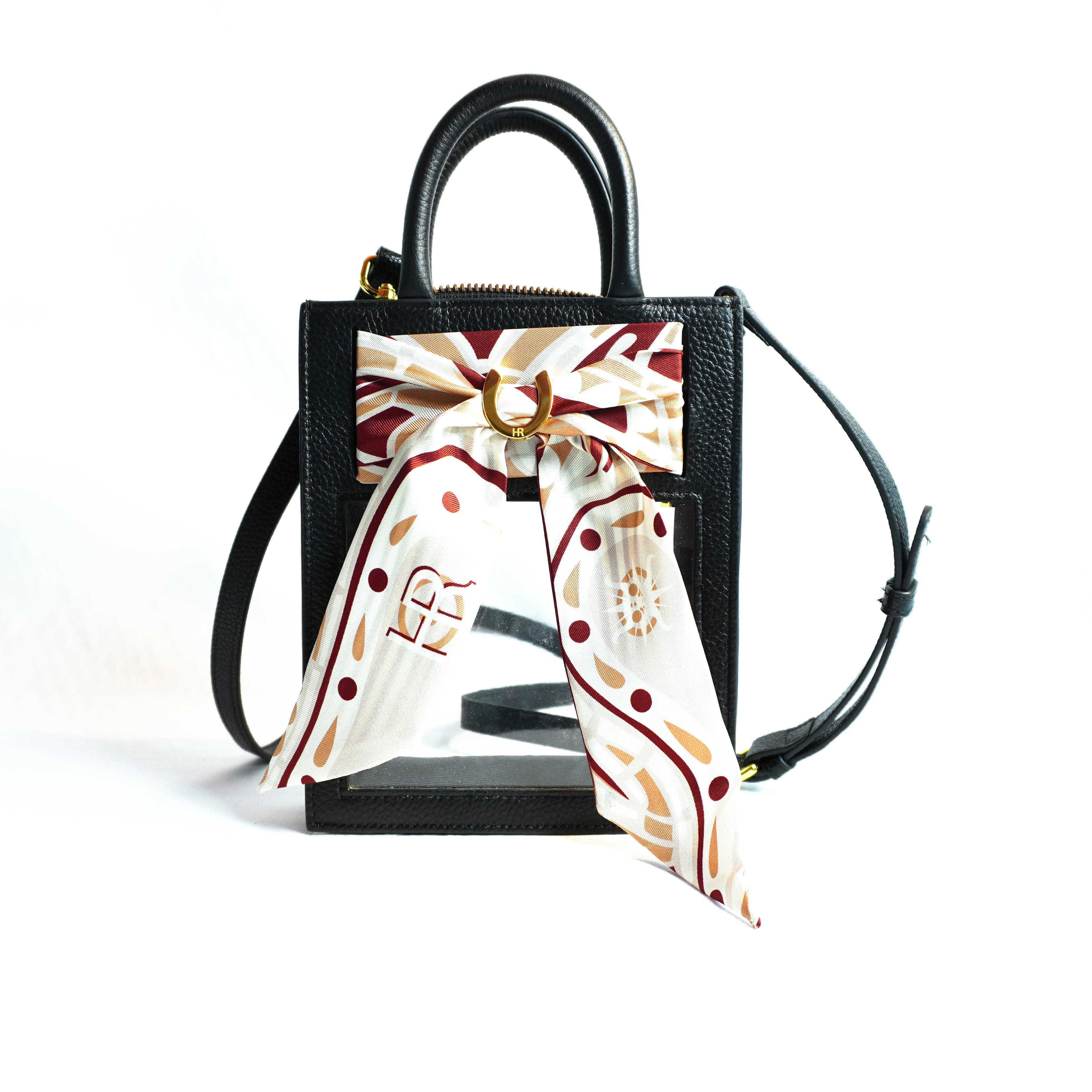 Mini Calista Clear + Paisley (Crimson) Twillionaire (WS) (WS) Mini Calista Clear WS Hampton Road Designs Black