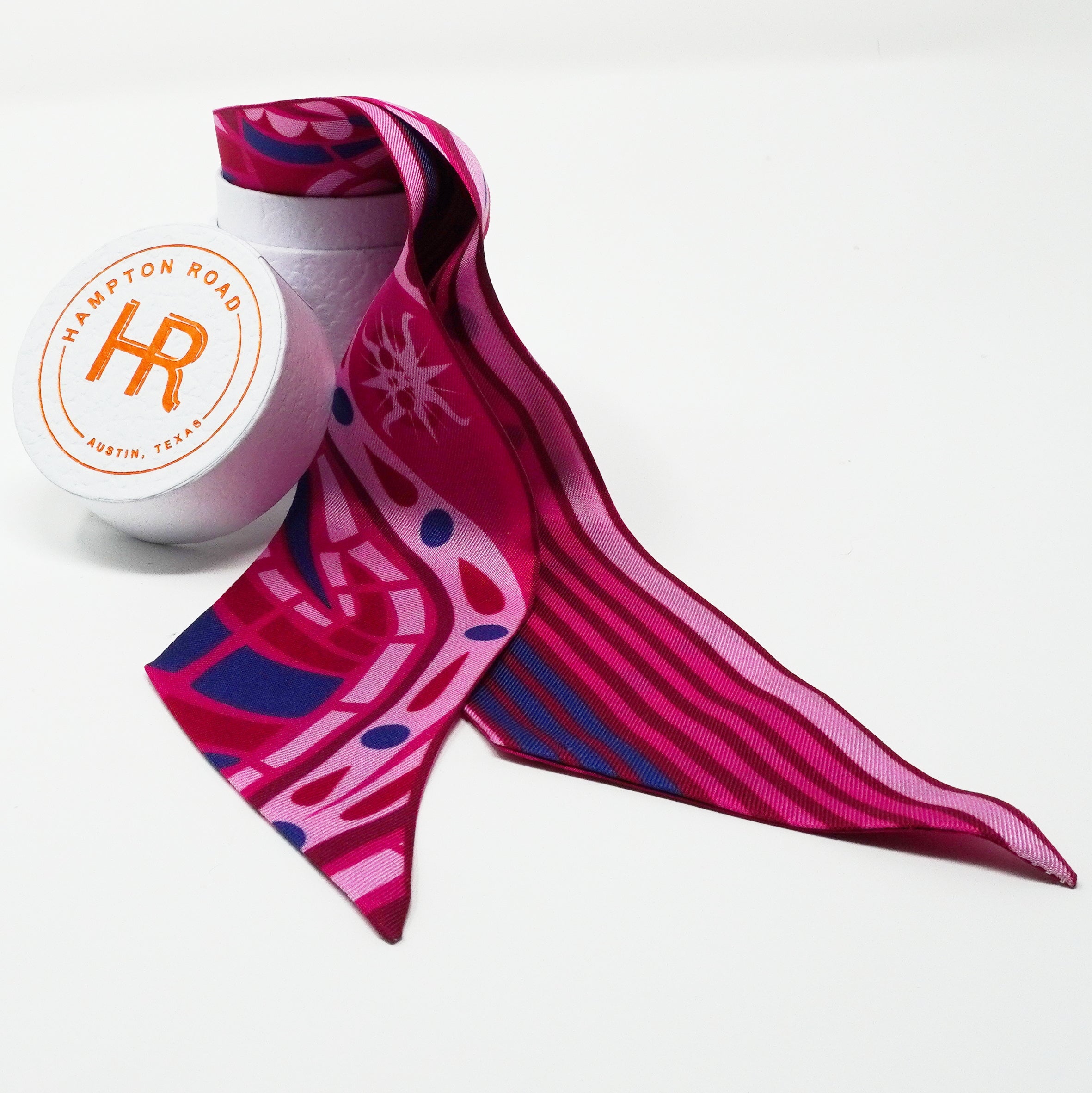 Leather Mini Calista + Paisley (Fuscia) Twillionaire Leather Mini Calista Hampton Road Designs