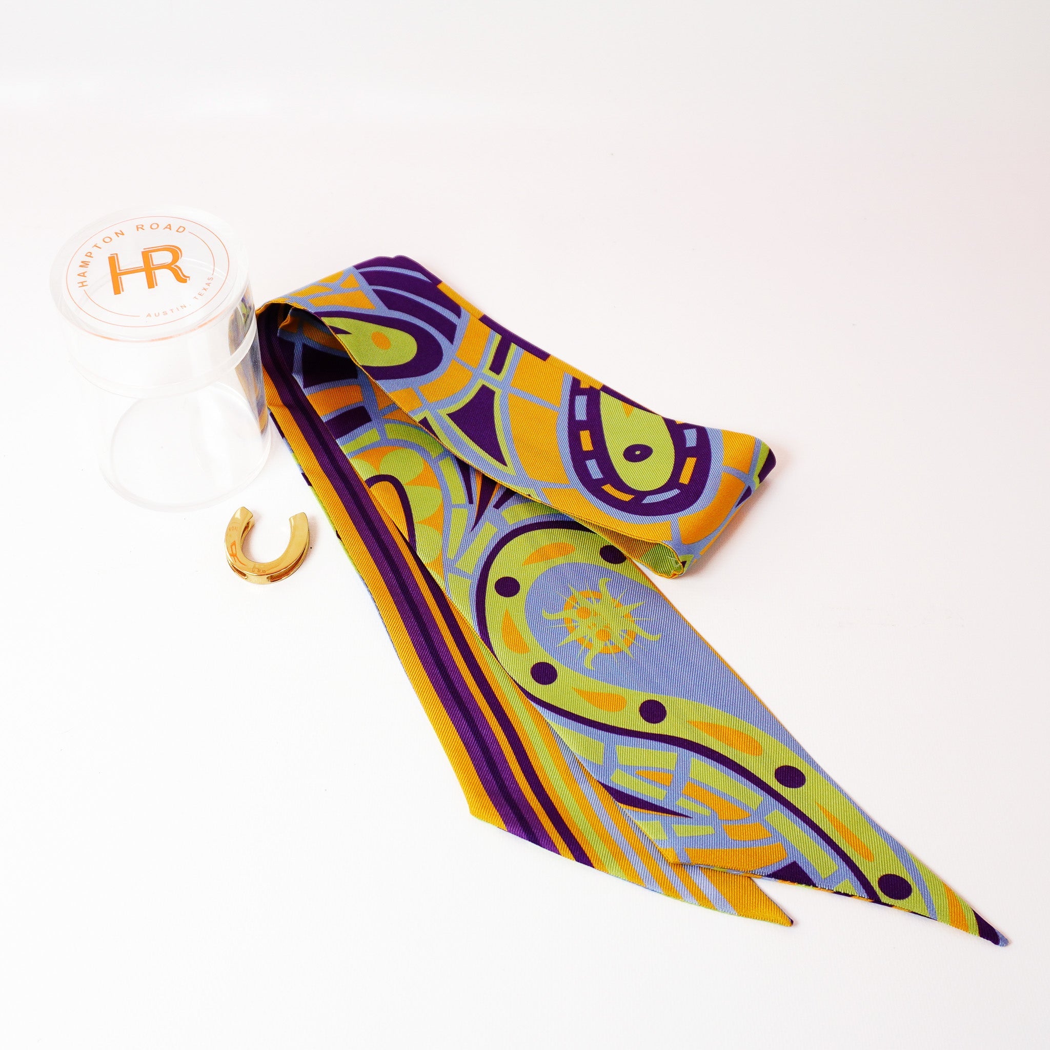 Paisley (Green) Twillionaire & Scarf Ring Twillionaire Hampton Road Designs