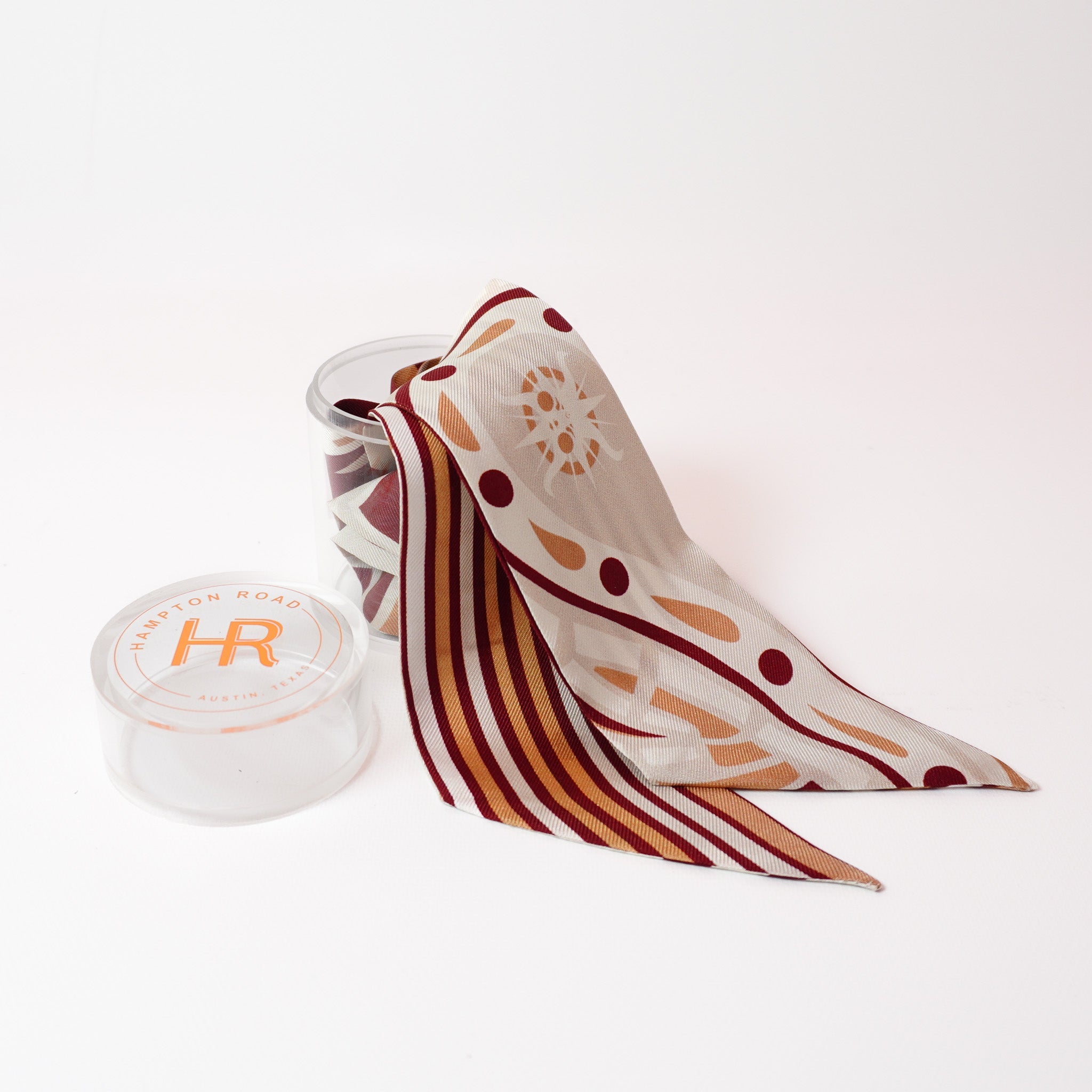 Paisley (Maroon) Twillionaire & Scarf Ring Twillionaire Hampton Road Designs