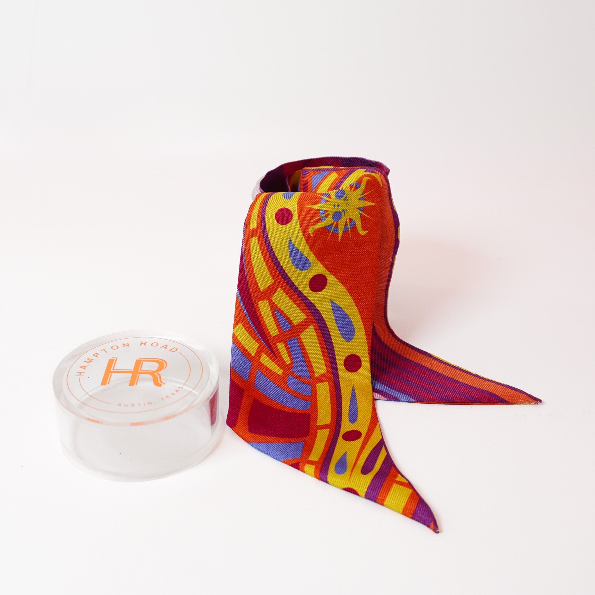 Paisley (Orange) Twillionaire & Scarf Ring Twillionaire Hampton Road Designs