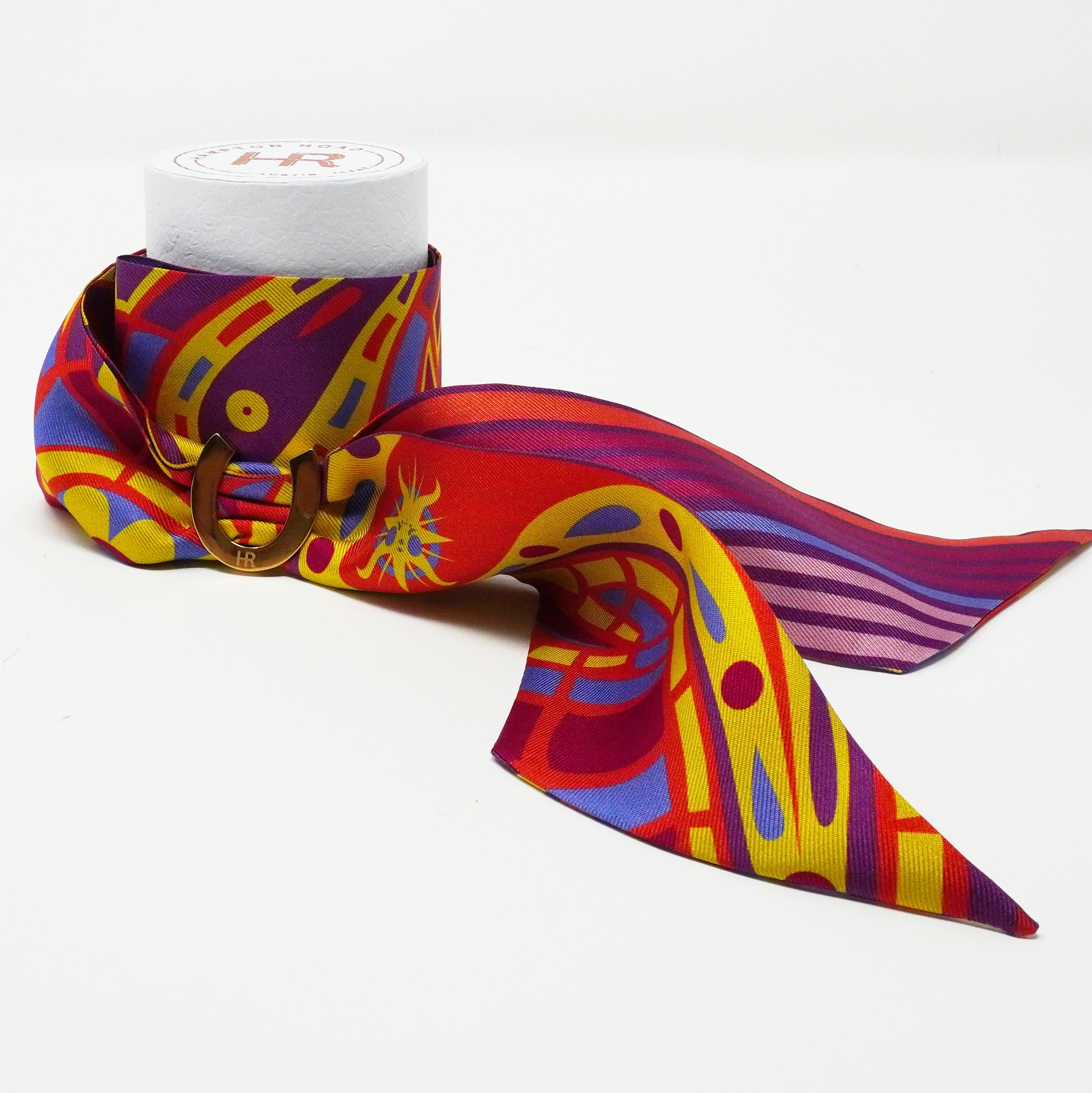 Mini Calista Clear + Orange Paisley Twillionaire Mini Calista Clear Hampton Road Designs