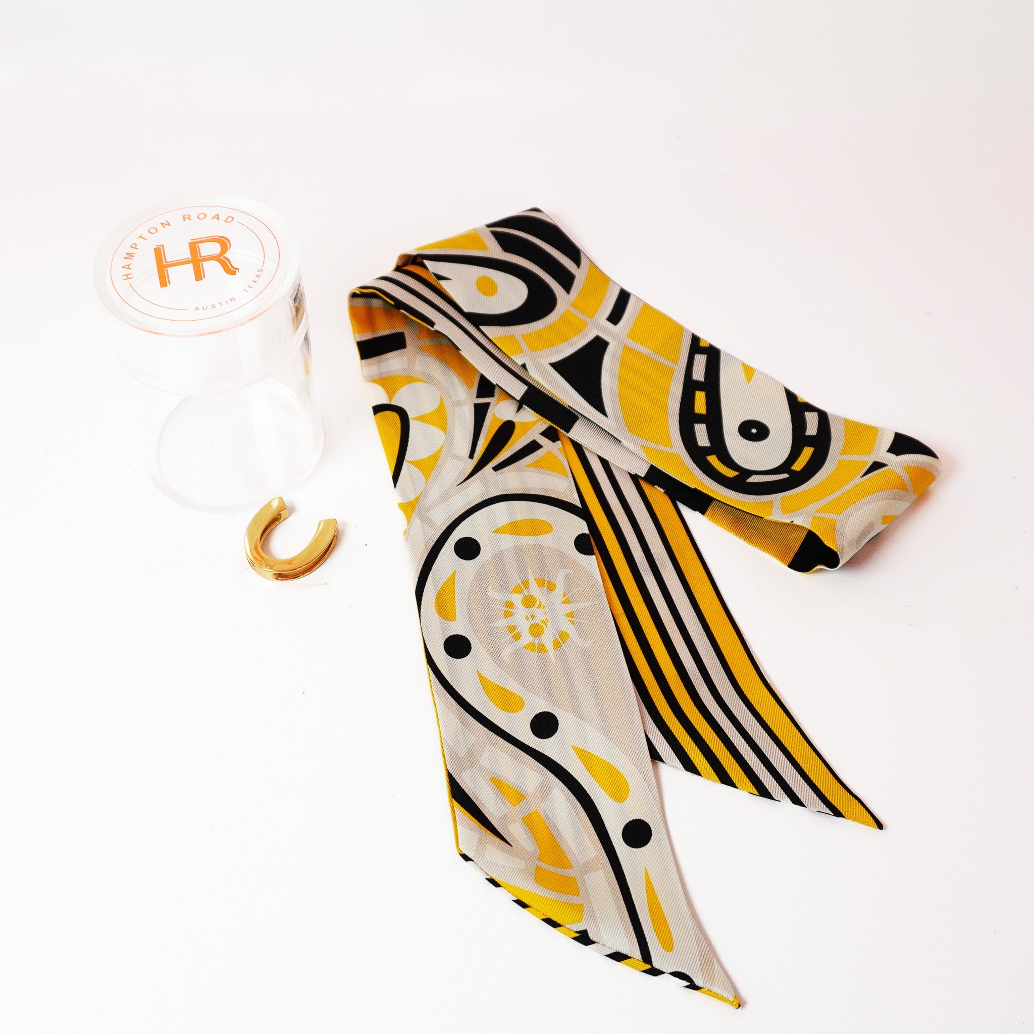 Paisley (Yellow) Twillionaire & Scarf Ring Twillionaire Hampton Road Designs