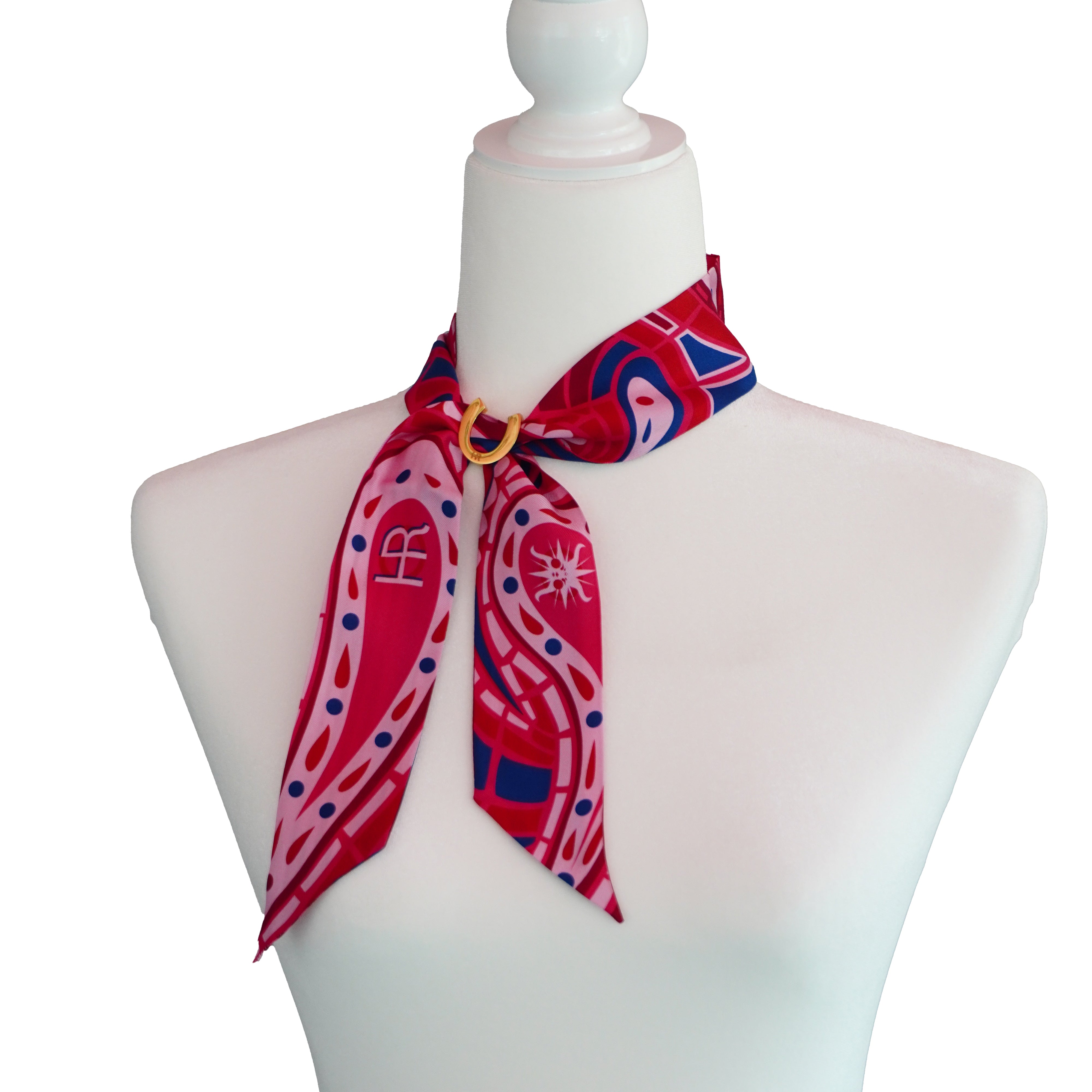 Paisley (Fuscia) Twillionaire & Scarf Ring Twillionaire Hampton Road Designs