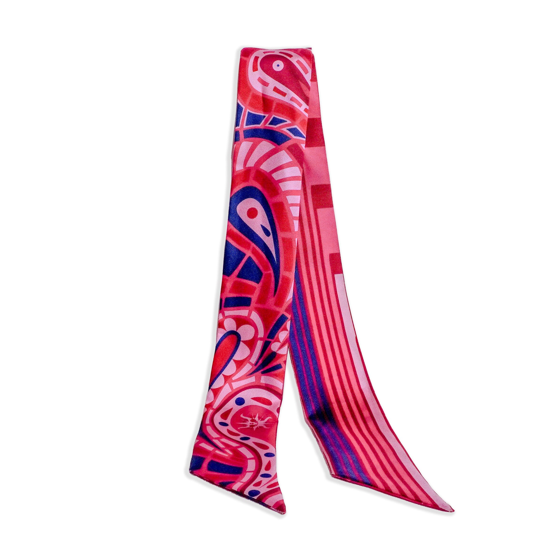 Paisley (Fuscia) Twillionaire & Scarf Ring Twillionaire Hampton Road Designs