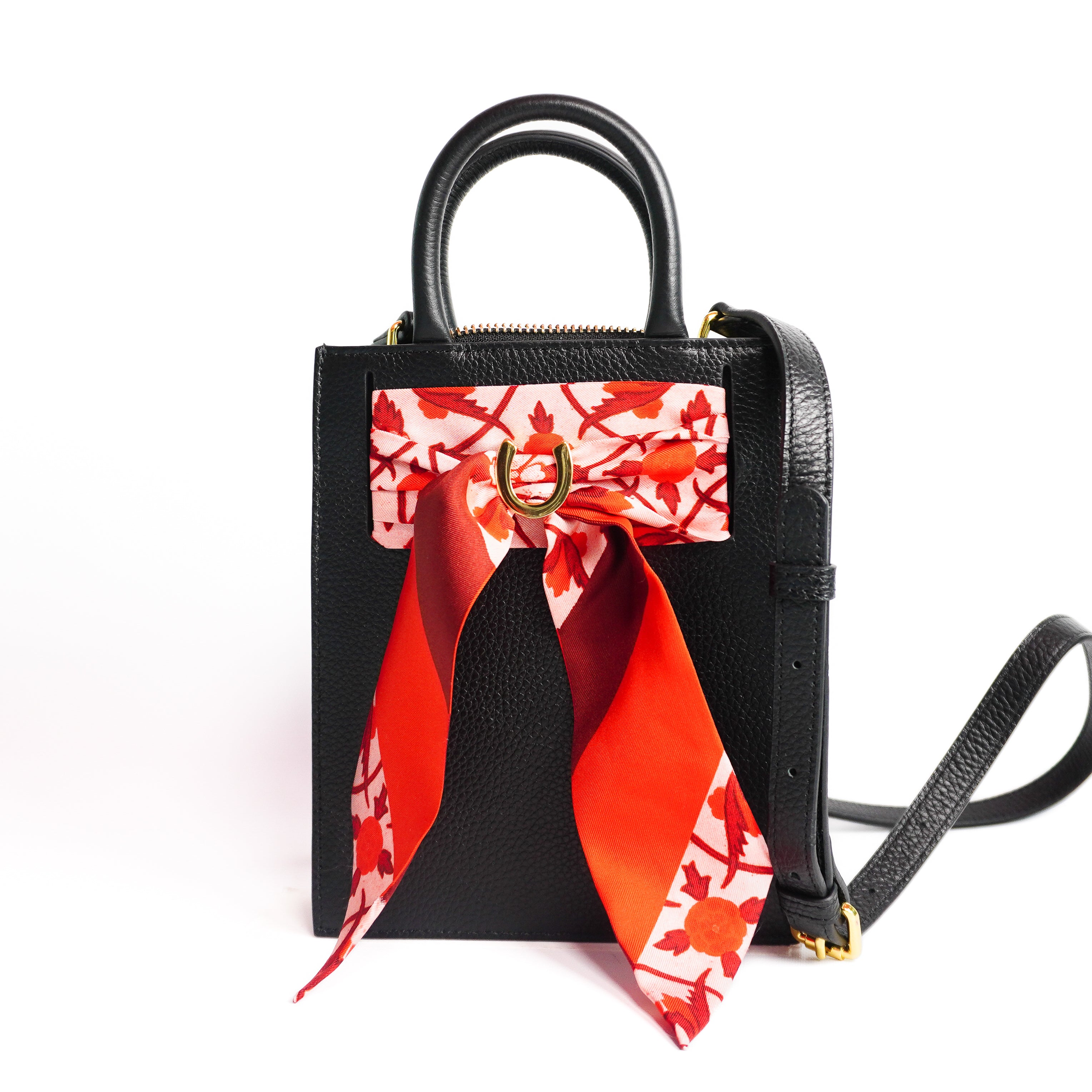 Leather Mini Calista + Run for the Roses Twillionaire Leather Mini Calista Hampton Road Designs Black